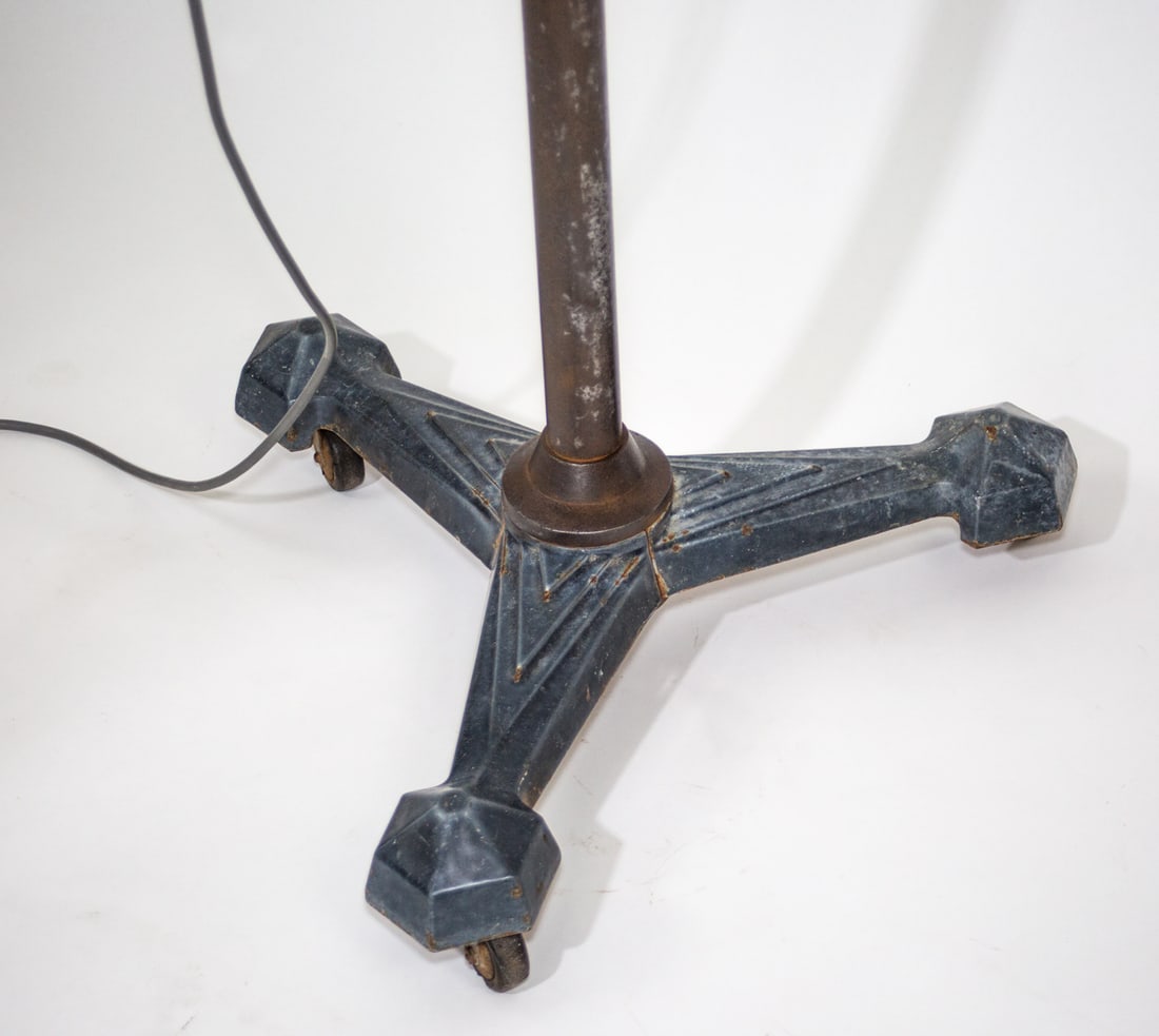 FRENCH ART DECO PROFESSIONAL HAIR DRYER REFURBISHED AS FLOOR LAMP SPOT - 3