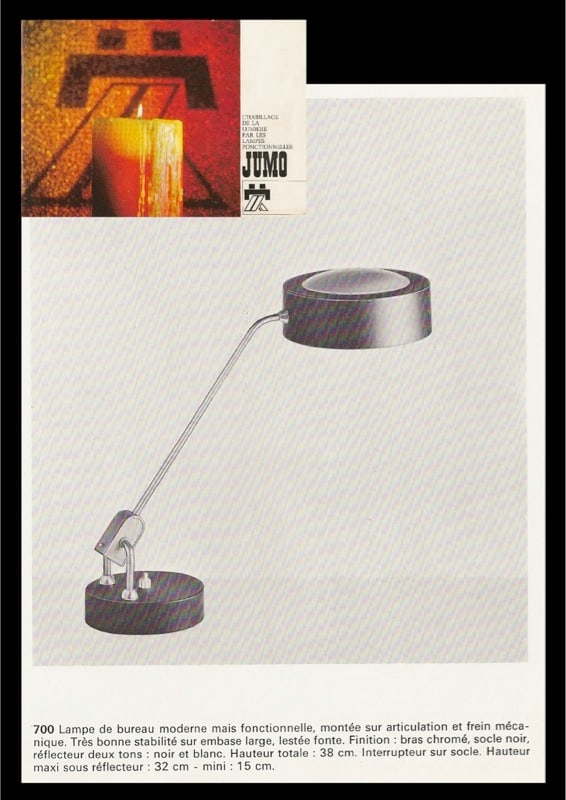 750 modernist French task lamp mid century Jumo - 5