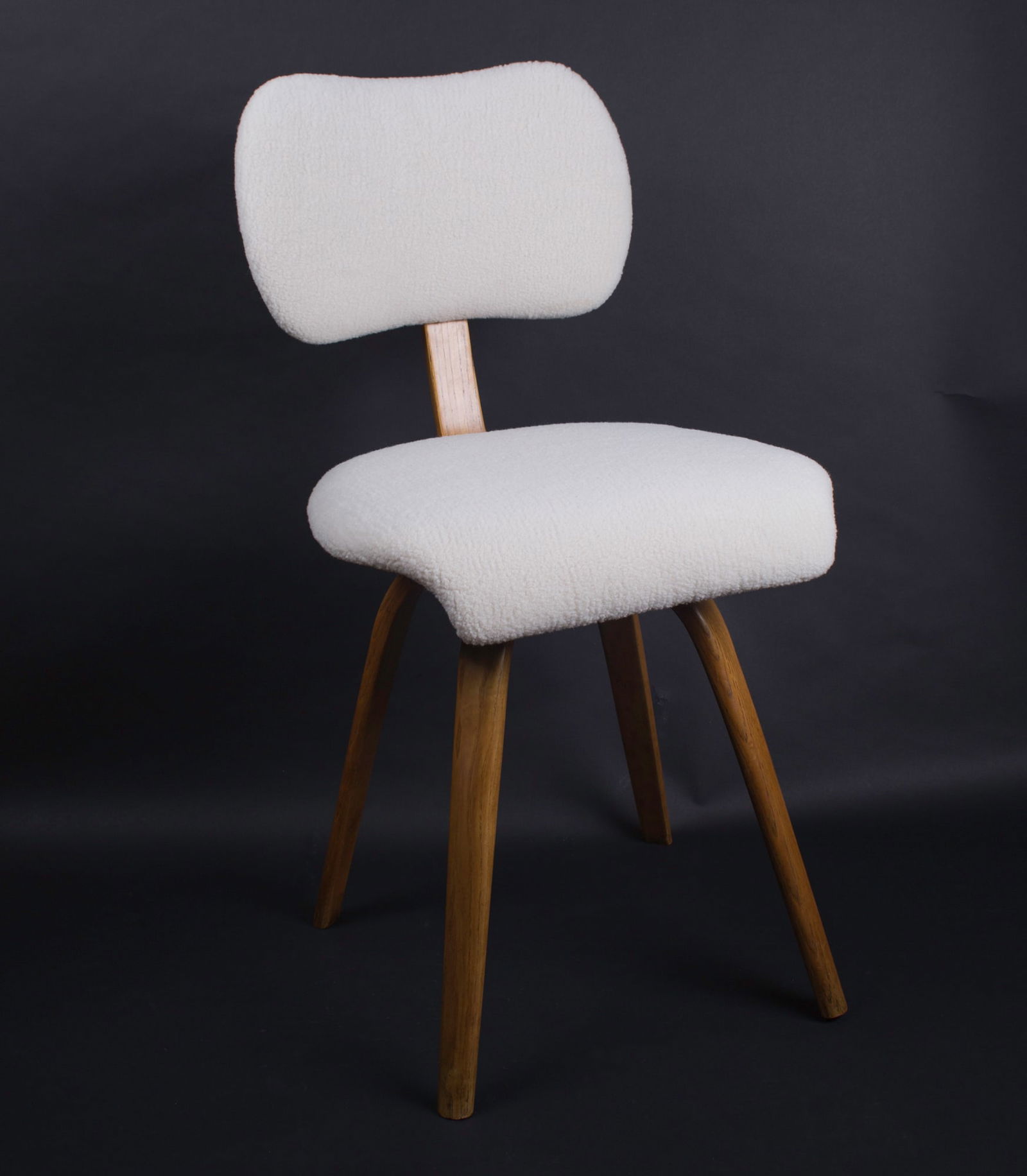 Set of 4 chairs Bow Wood Wilhelm Von Bode Edition Steiner 1950 - 6