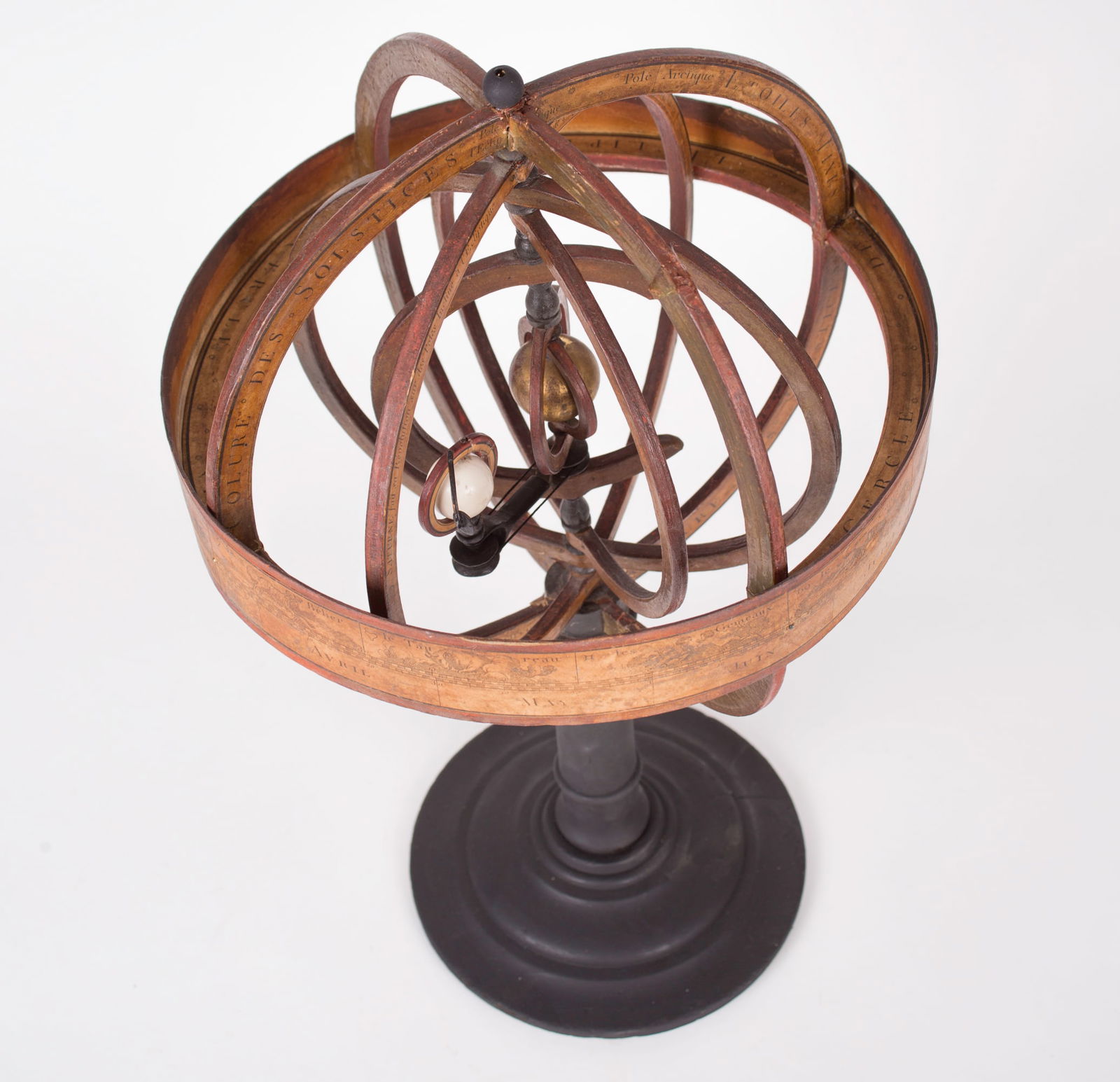 French Copernican heliocentric Armillary Sphere Delamarche - 3
