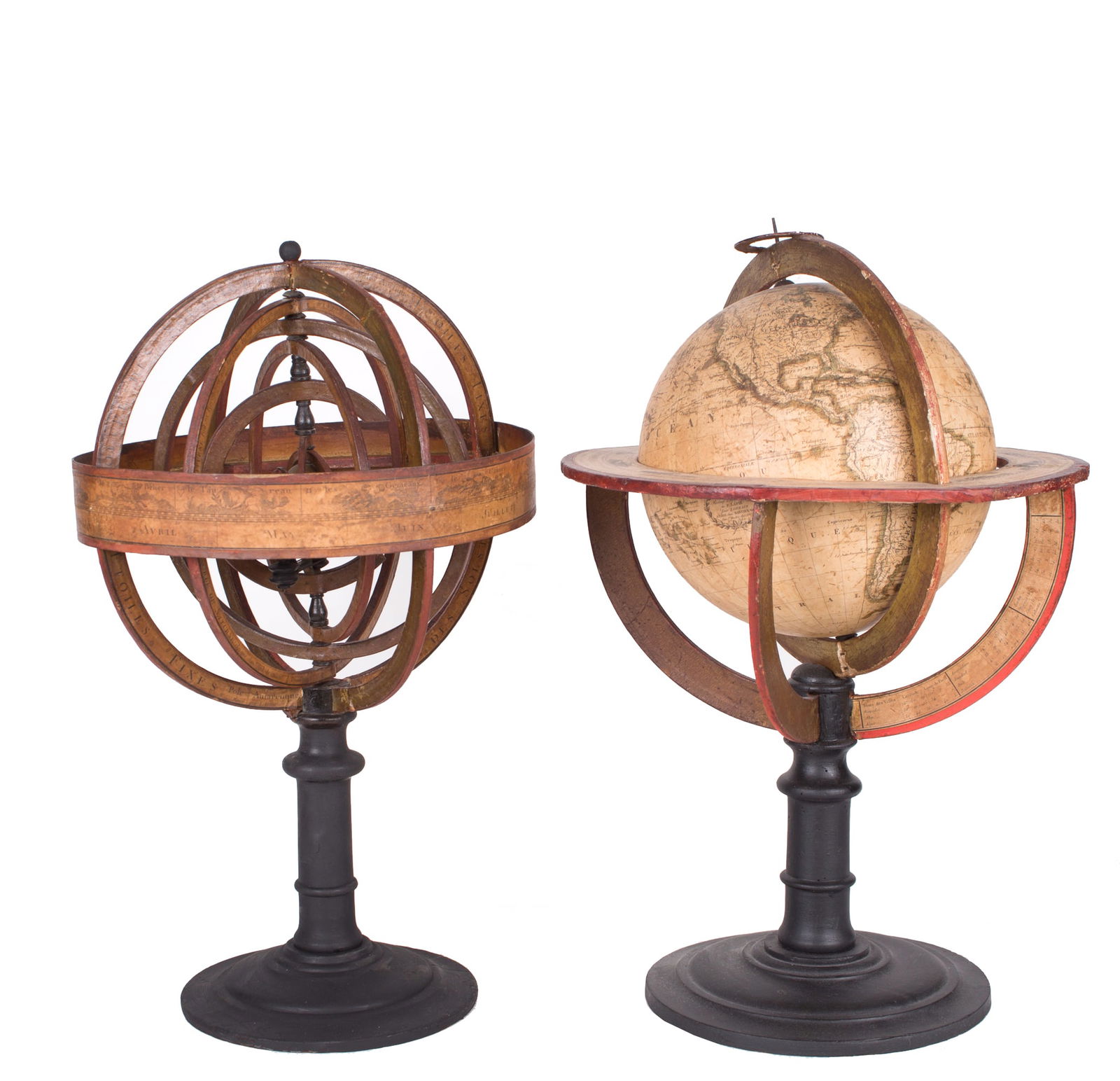 French Copernican heliocentric Armillary Sphere Delamarche - 8