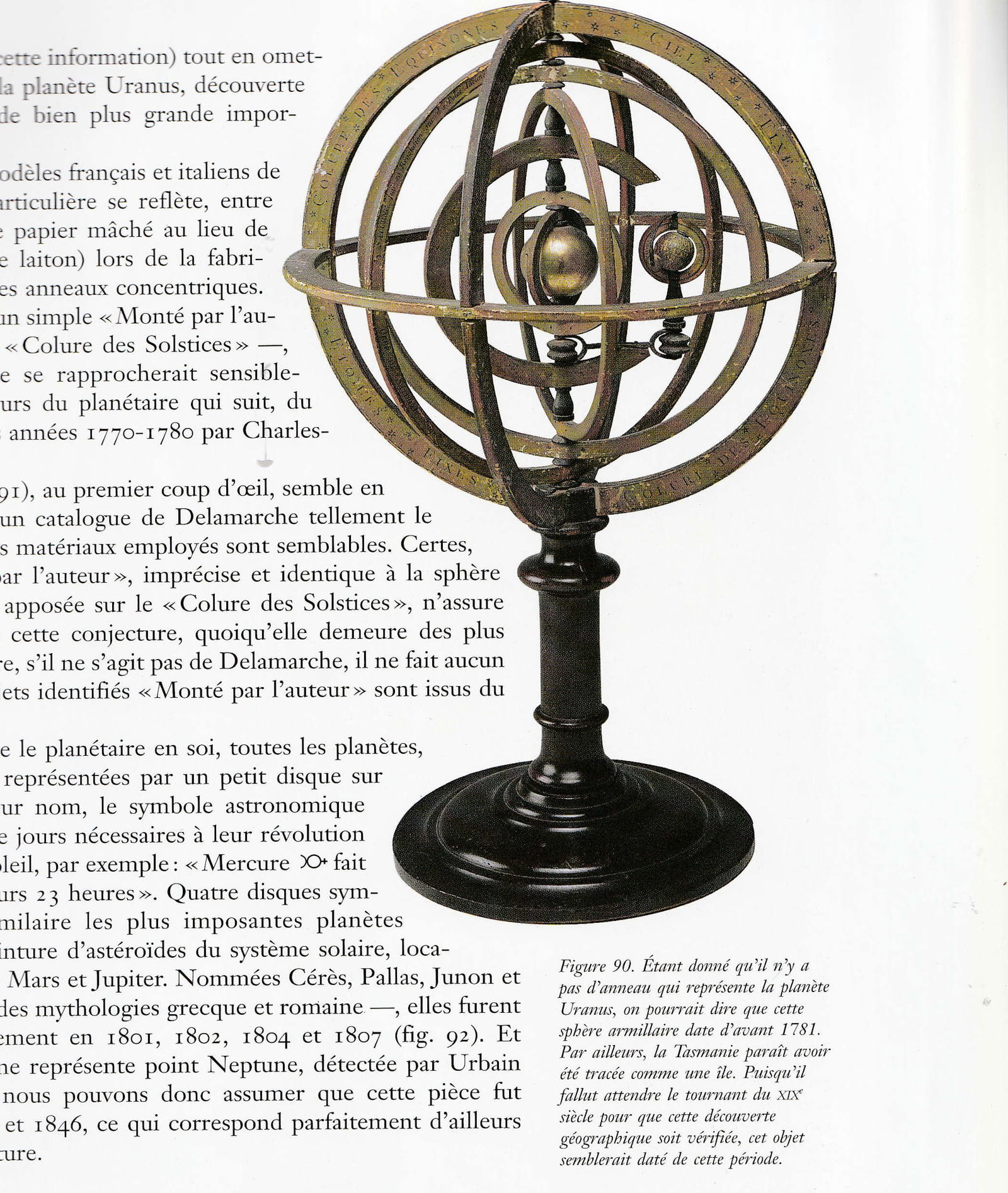 French Copernican heliocentric Armillary Sphere Delamarche - 9