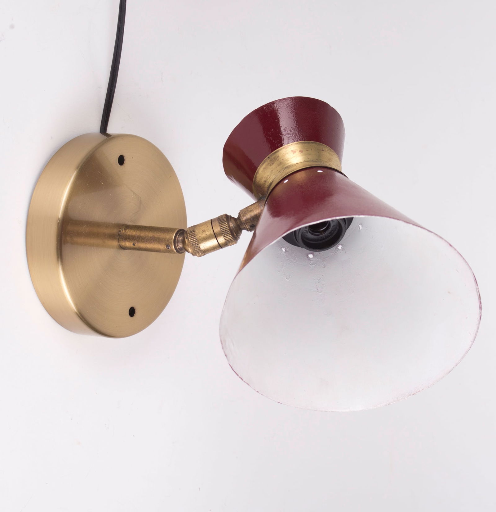 Double cone " diabolo " swing arm wall light by Mathieu for Lunel - 2