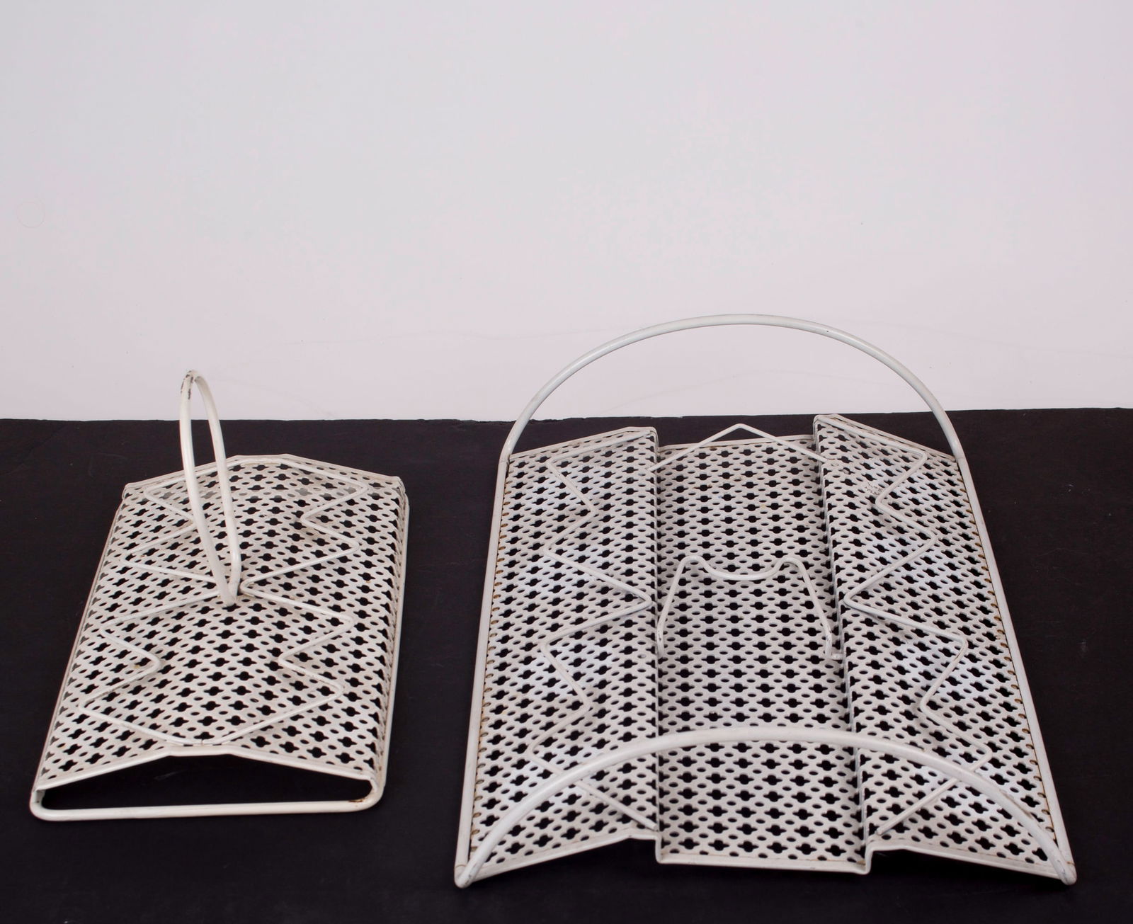 FRENCH MODERNIST Set bottle and Glass carrier MATEGOT Mid century RIGITULLE - 5