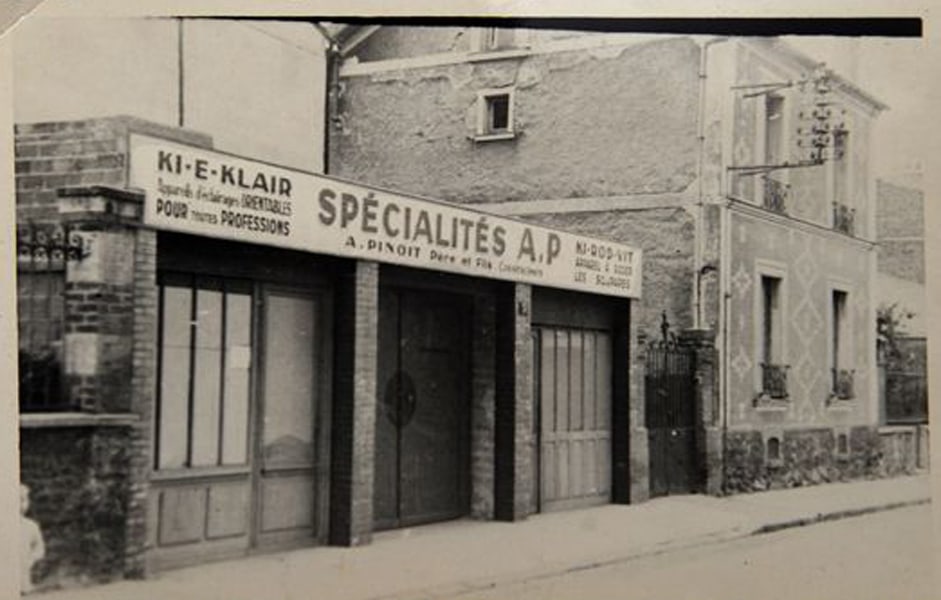 FRENCH INDUSTRIAL MODERNIST pair LAMPS KI-E-KLAIR - 8