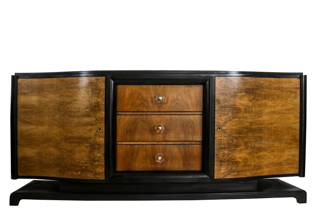 FRENCH ART DECO CUBIST MODERNIST SIDEBOARD DOMINIQUE ADNET - 4