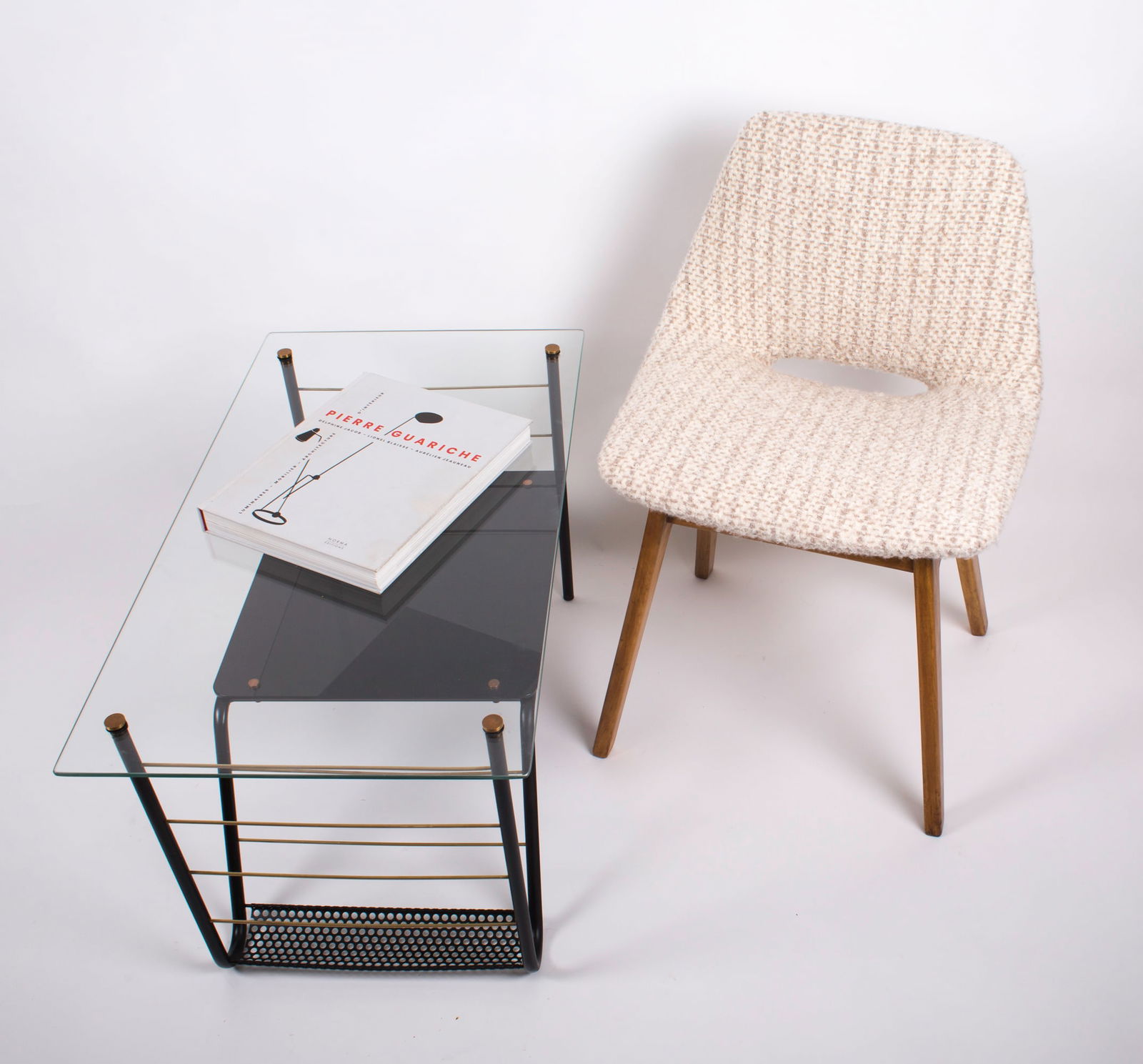 FRENCH MID CENTURY COFFEE TABLE GUARICHE manner - 6