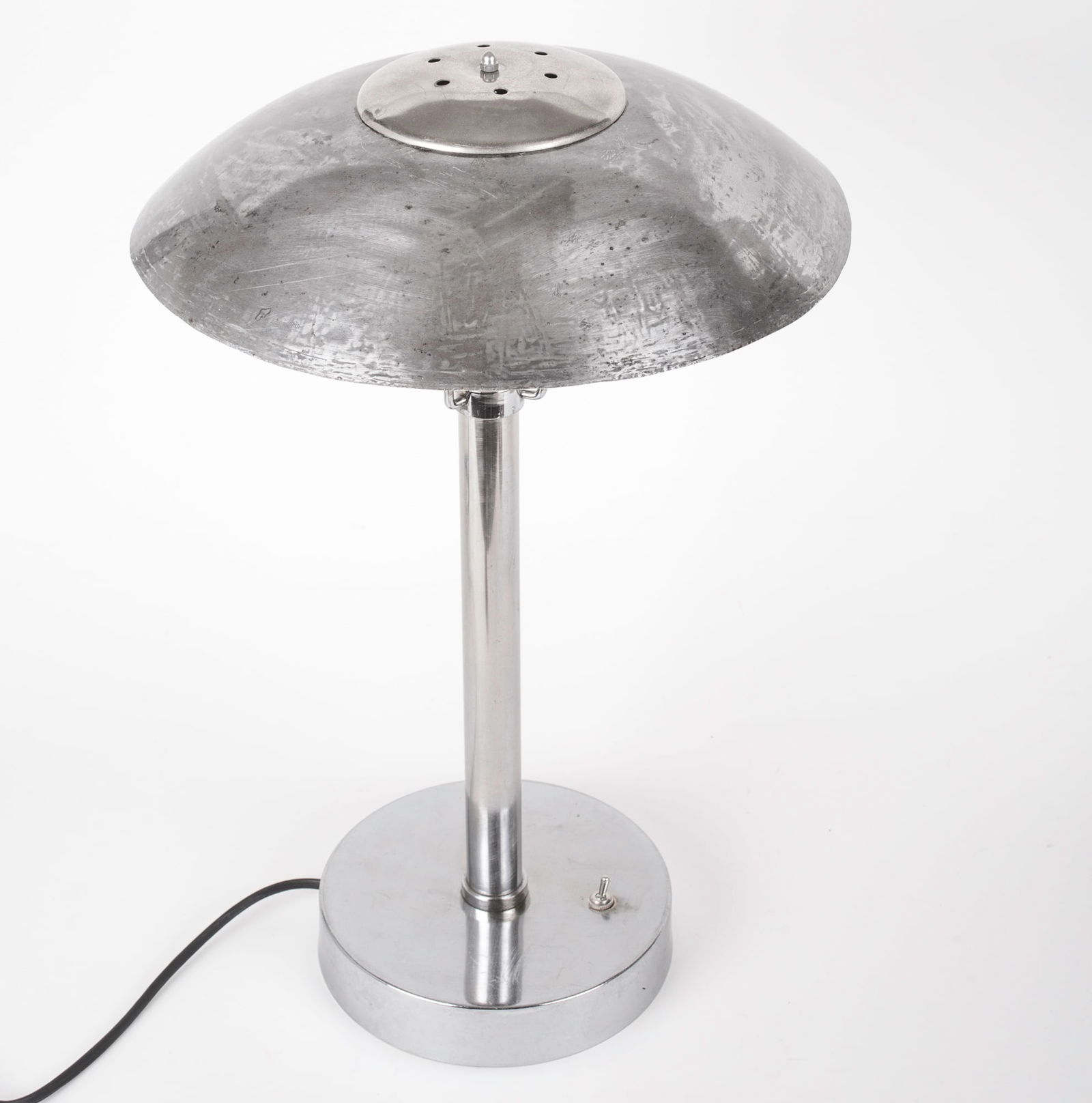 Bauhaus table lamp in nickel-plated steel by Franta Anyz Czechoslovakia - 3