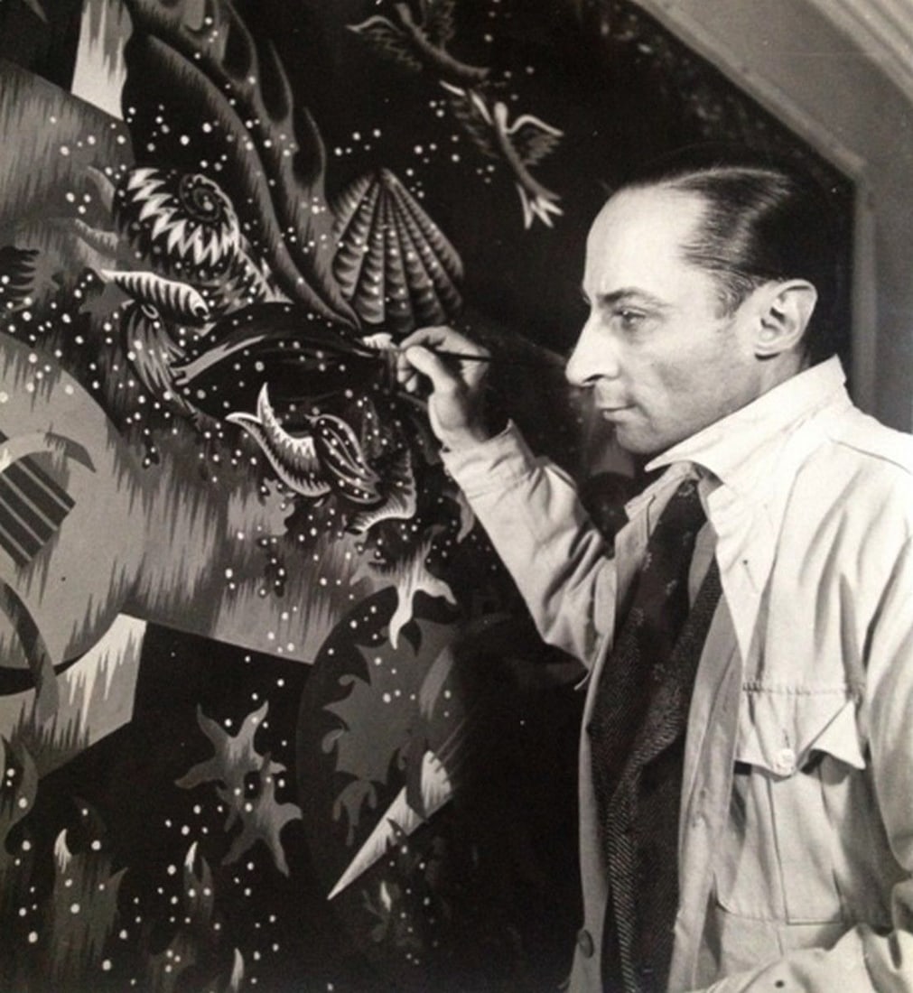 FRENCH TAPESTRY JEAN PICART LEDOUX MODERNIST AUBUSSON Neptune - 6