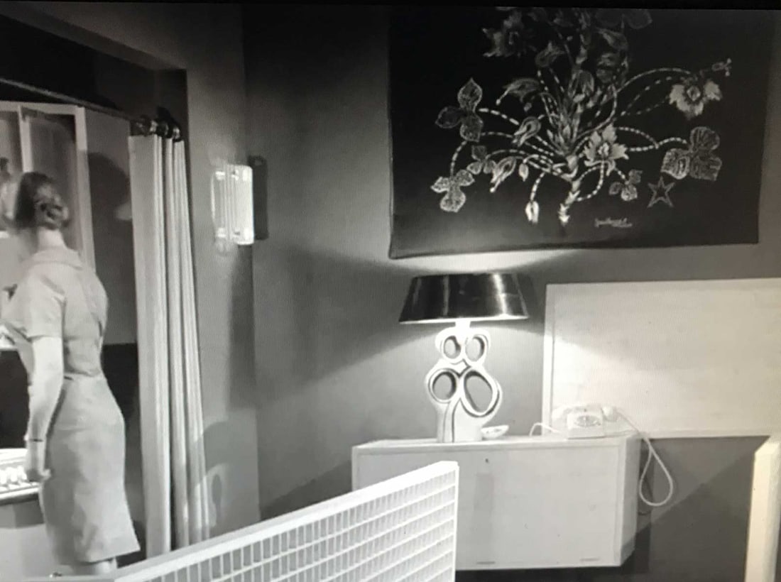 FRENCH silkscreen TAPESTRY JEAN Lurcat MODERNIST AUBUSSON congress of fish - 5