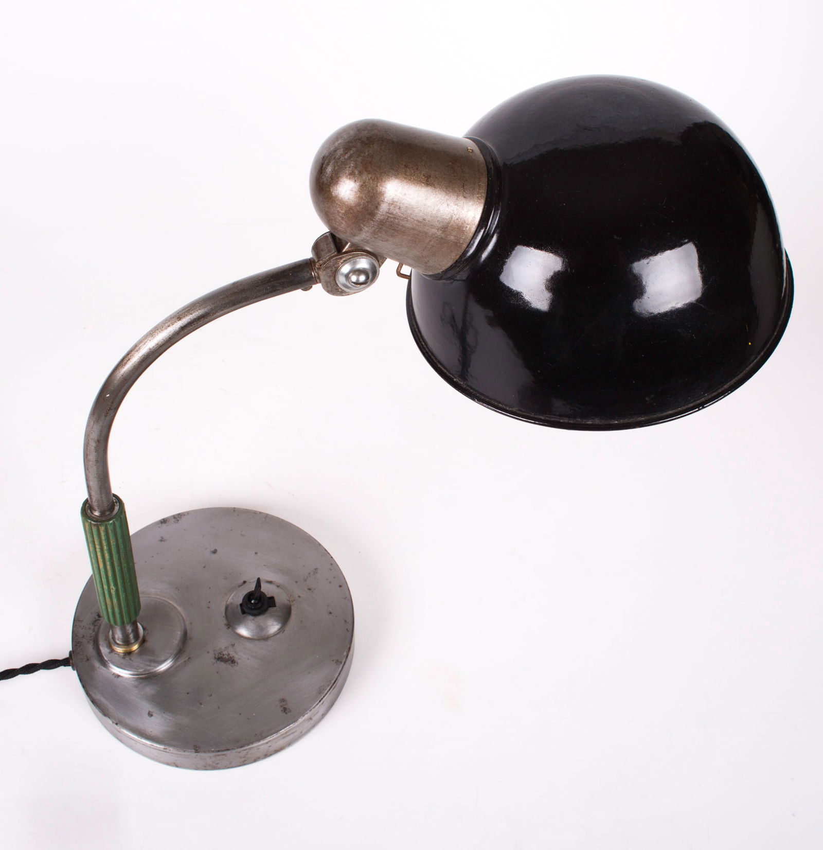 Black Bauhaus table lamp Siemens German production 1930's - 2