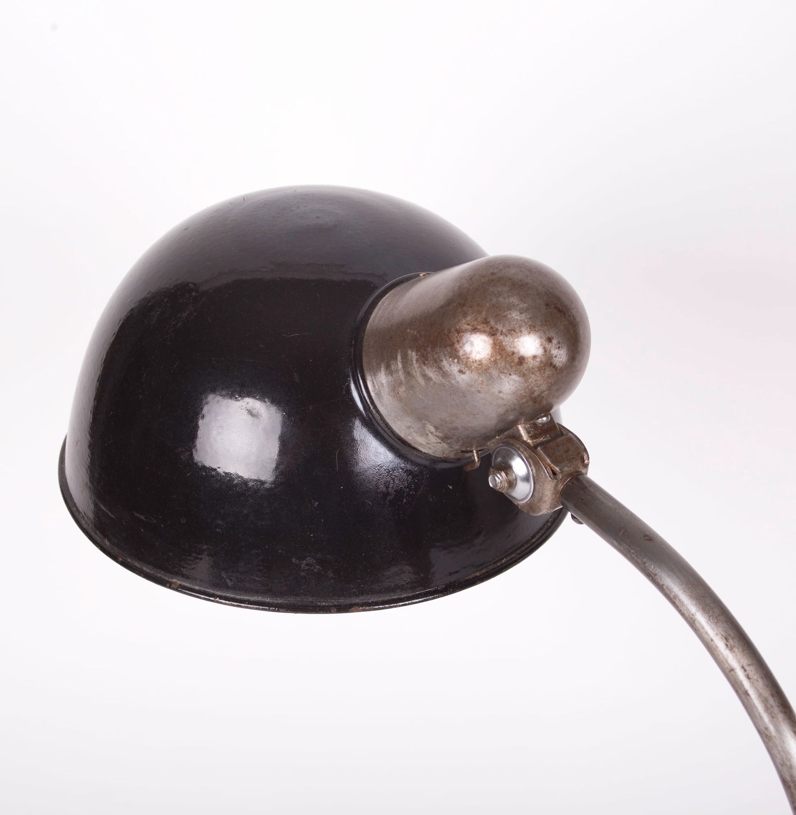 Black Bauhaus table lamp Siemens German production 1930's - 4