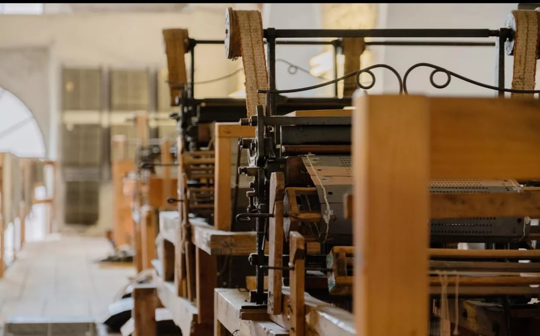 Jean Claude Bissery mid century Autumn wool tapestry on a jacquard metier - 5