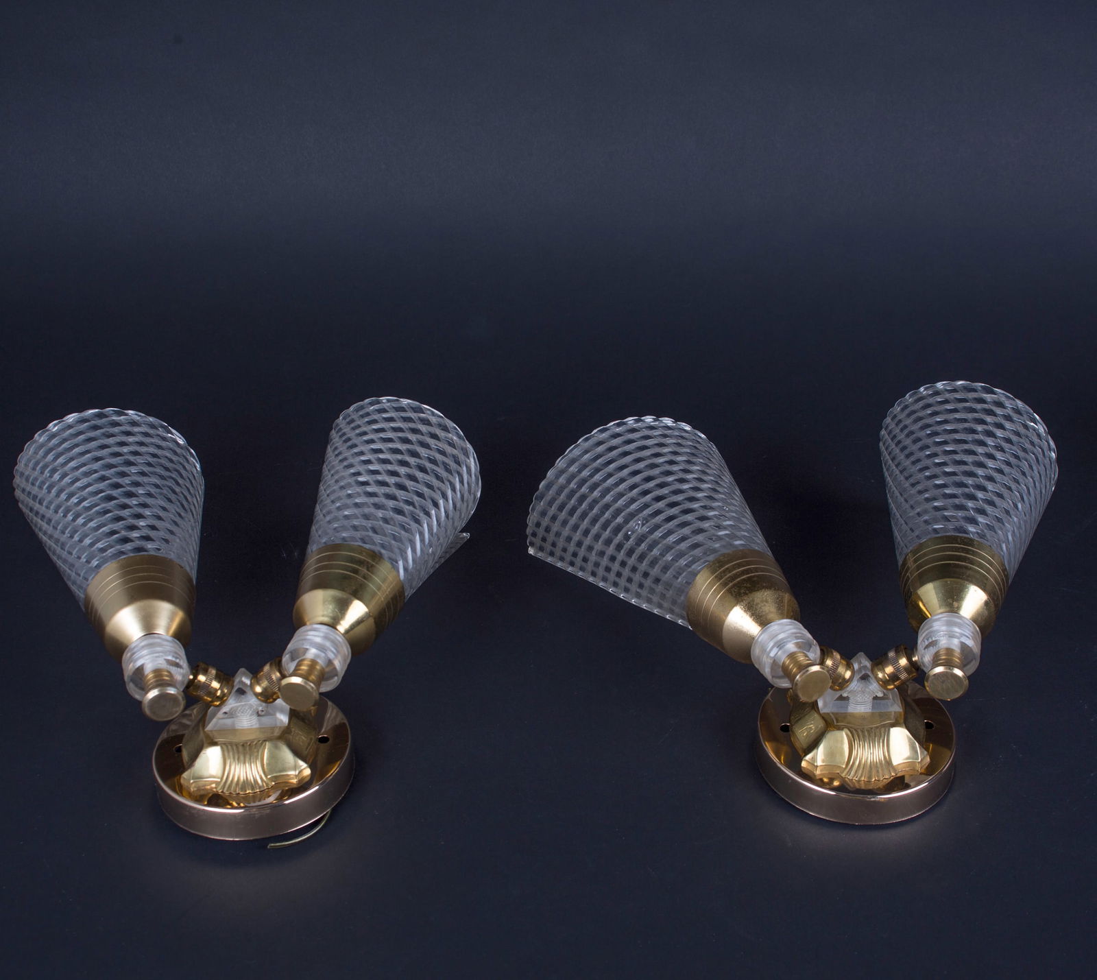 pair of Sconces maison Lunel French mid century - 2
