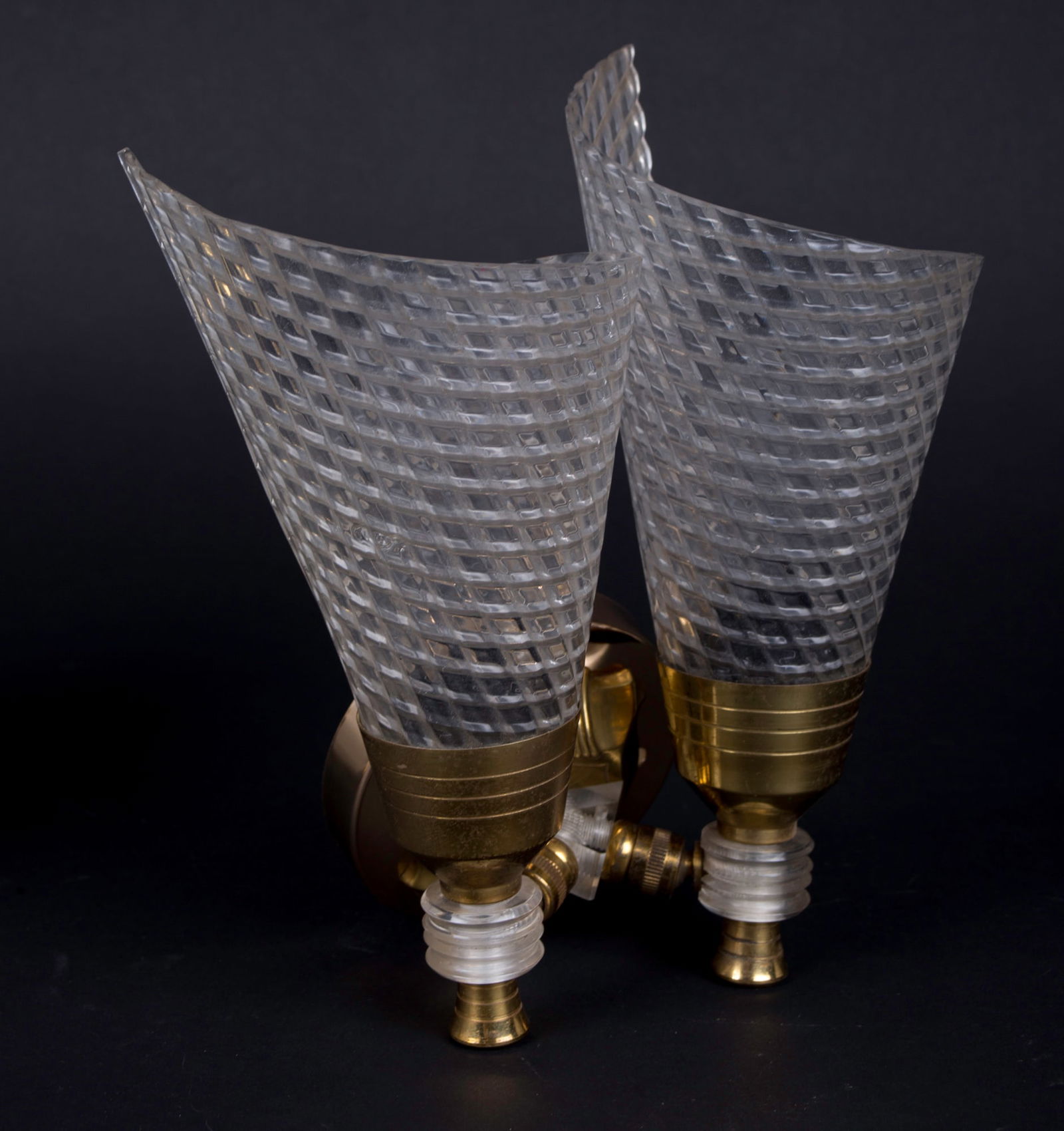 pair of Sconces maison Lunel French mid century - 7