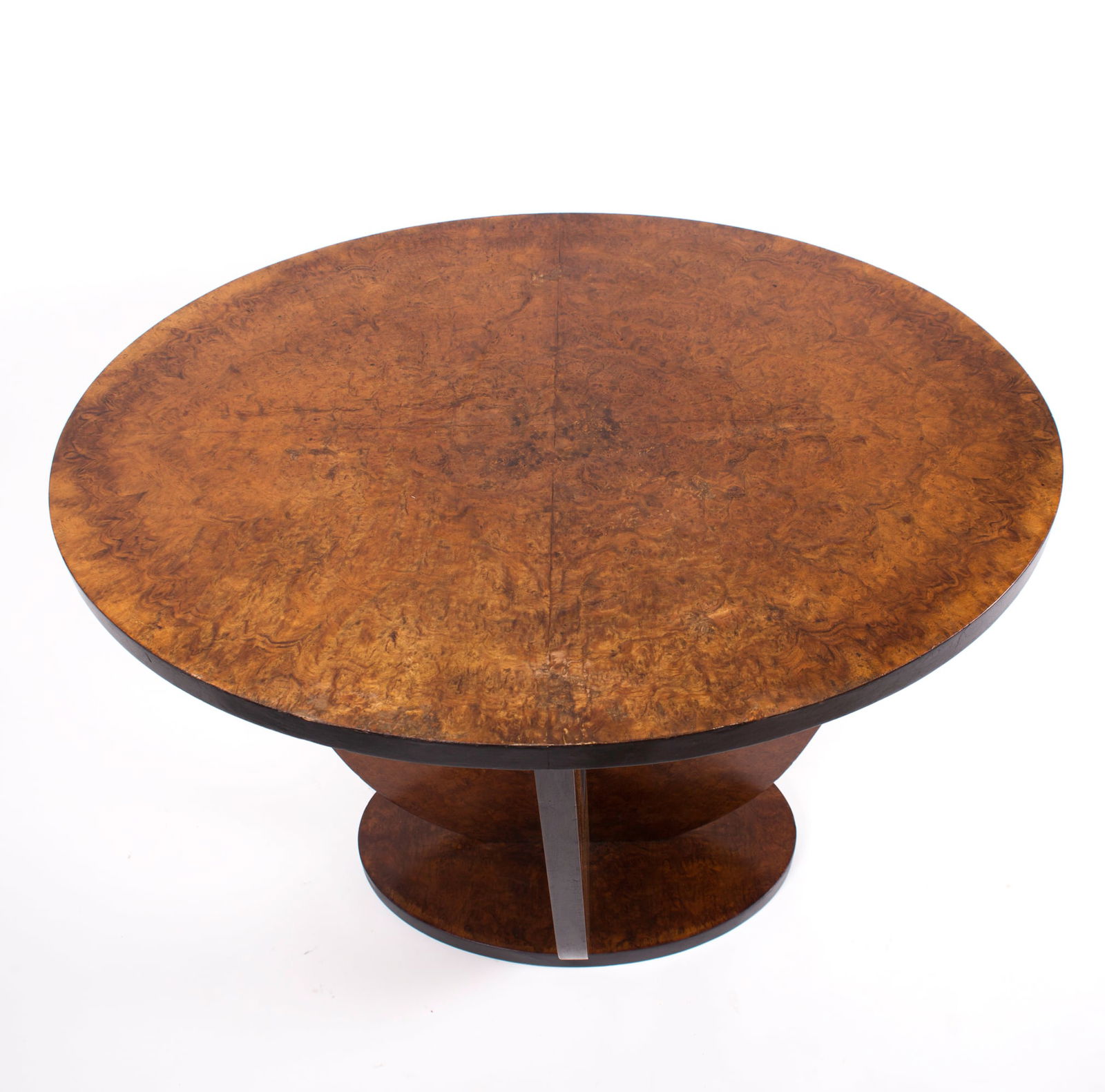 FRENCH ART DECO SIDE TABLE ovale LELEU STYLE - 5