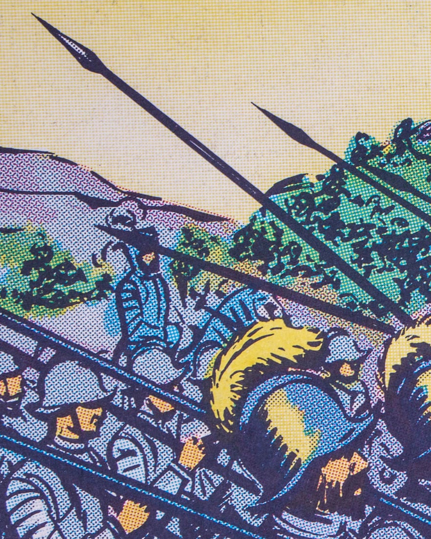 Vintage History FrenchSchool Poster, Georges Lang (No. 17 & 21) - Double-Sided - 2