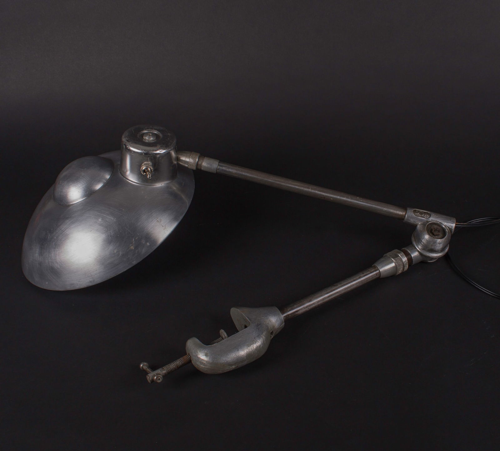 French modernist mid century industrial task lamp Ferdinand Solere - 2