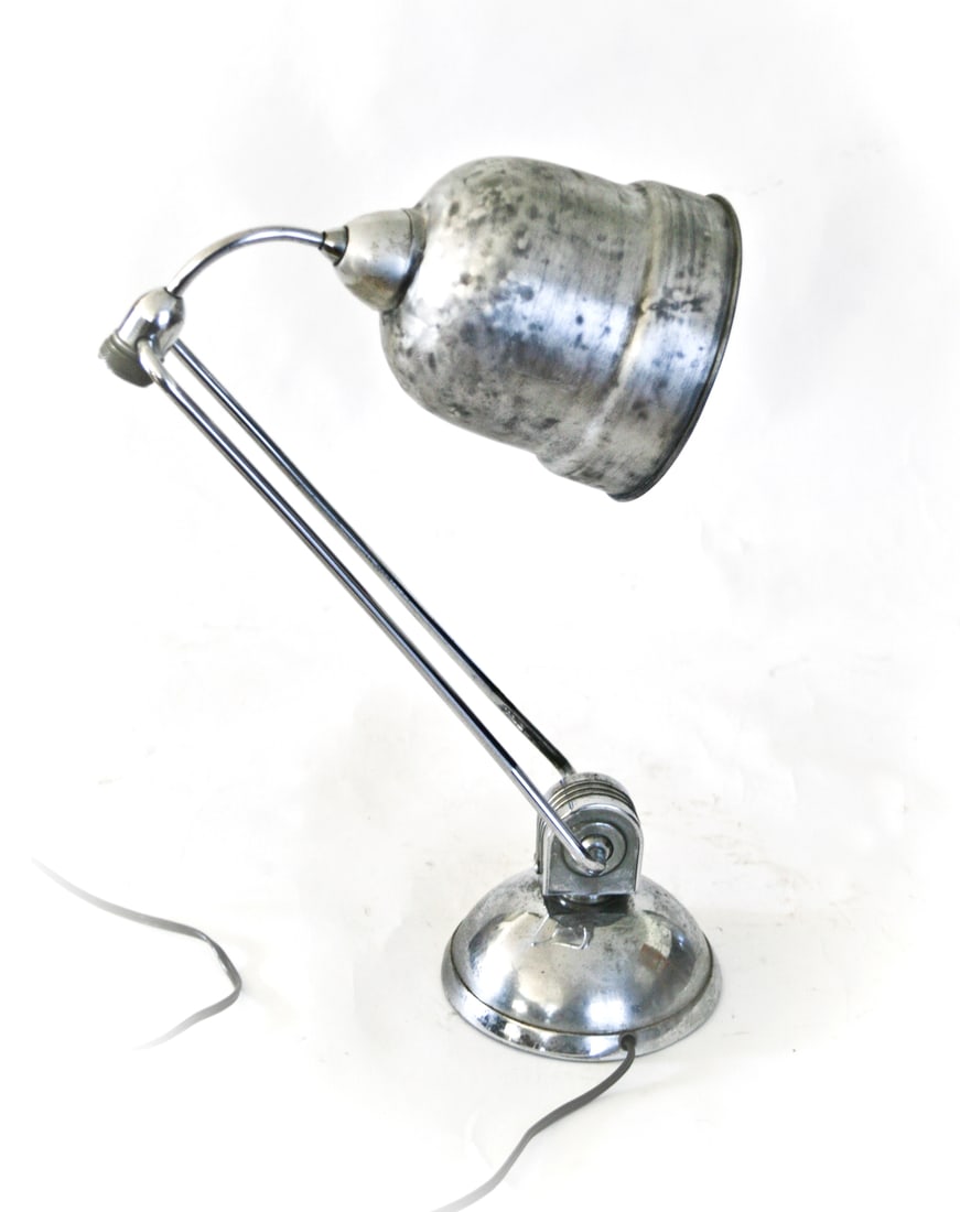 FRENCH MODERNIST DESK LAMP JUMO 610 PERRIAND small reflector 2 - 3