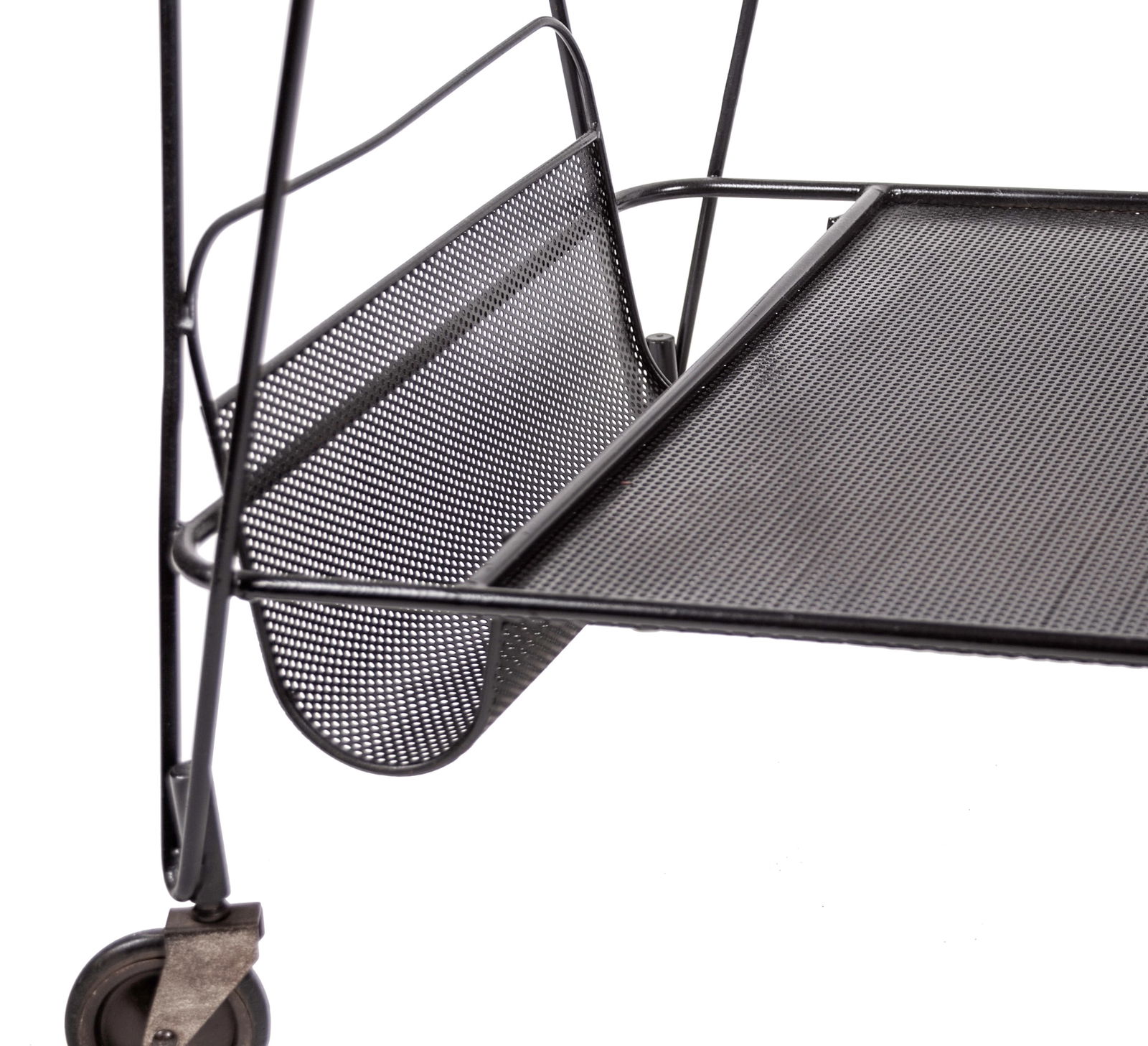 FRENCH MODERNIST Black serving table MATEGOT Mid century - 5