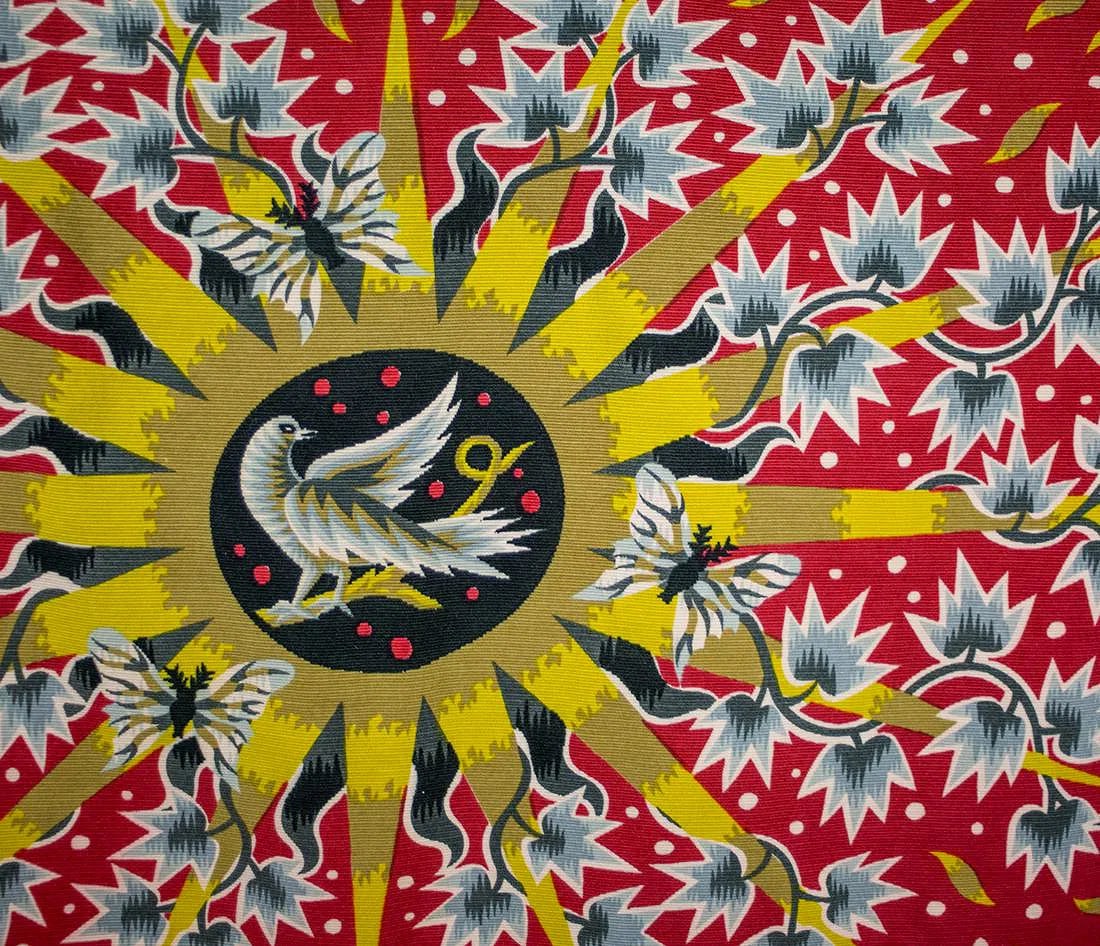 FRENCH TAPESTRY JEAN PICART LEDOUX MODERNIST Soleil d'ete - 4