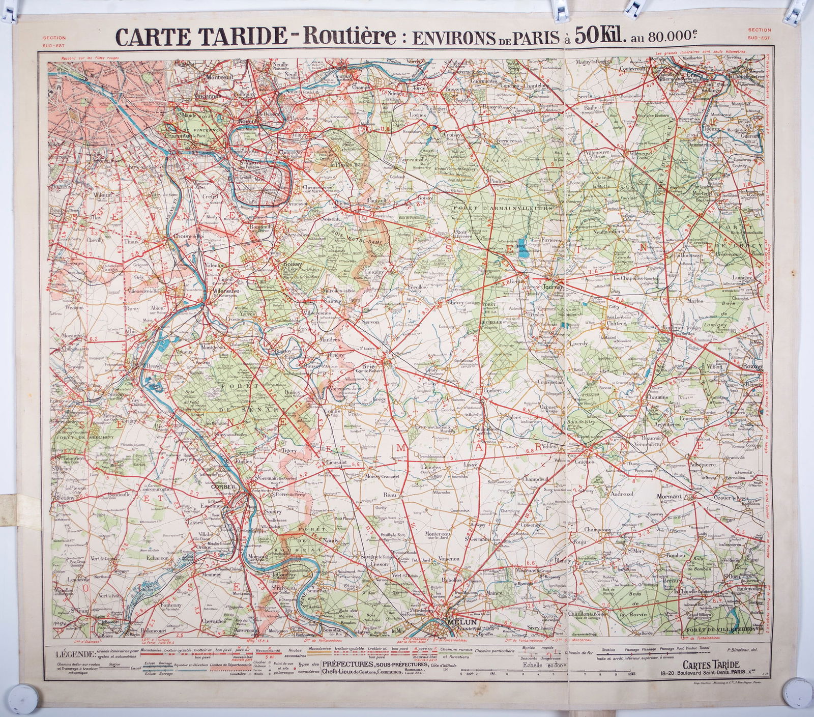 Environs de Paris roadmap Taride South west (surrending ) 31 miles: Title: Environs de Paris roadmap Taride South west (surrending ) 31 miles Description: Taride South west road map of Paris and its surrounding within 31 miles ( 50 kilometres ) at 1/80 000 scale from