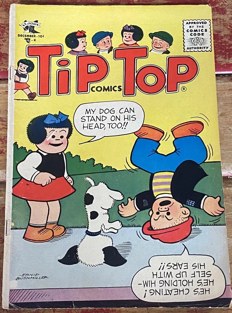 Tip Top Comics #205 1956 Nancy/Peanuts Charles Schultz VG+Boarded Silver Age: Up for sale is Tip Top Comics #205 from 1956 featuring Nancy and Peanuts by Charles Schultz. This comic book is a single issue format and is in very good plus/fine condition. The publication name is T