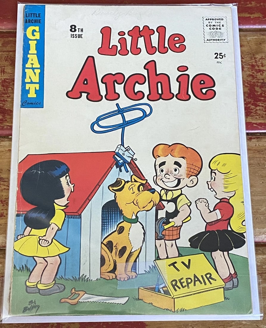 Little Archie Giant Vol. 1 No. 8 Boarded Silver Age 1958 Very Good: This Little Archie Giant Vol. 1 No. 8 comic book is a must-have for collectors and fans of US Comics. Featuring the beloved Archie character and artwork by Bob Bolling, this vintage comic book from 19