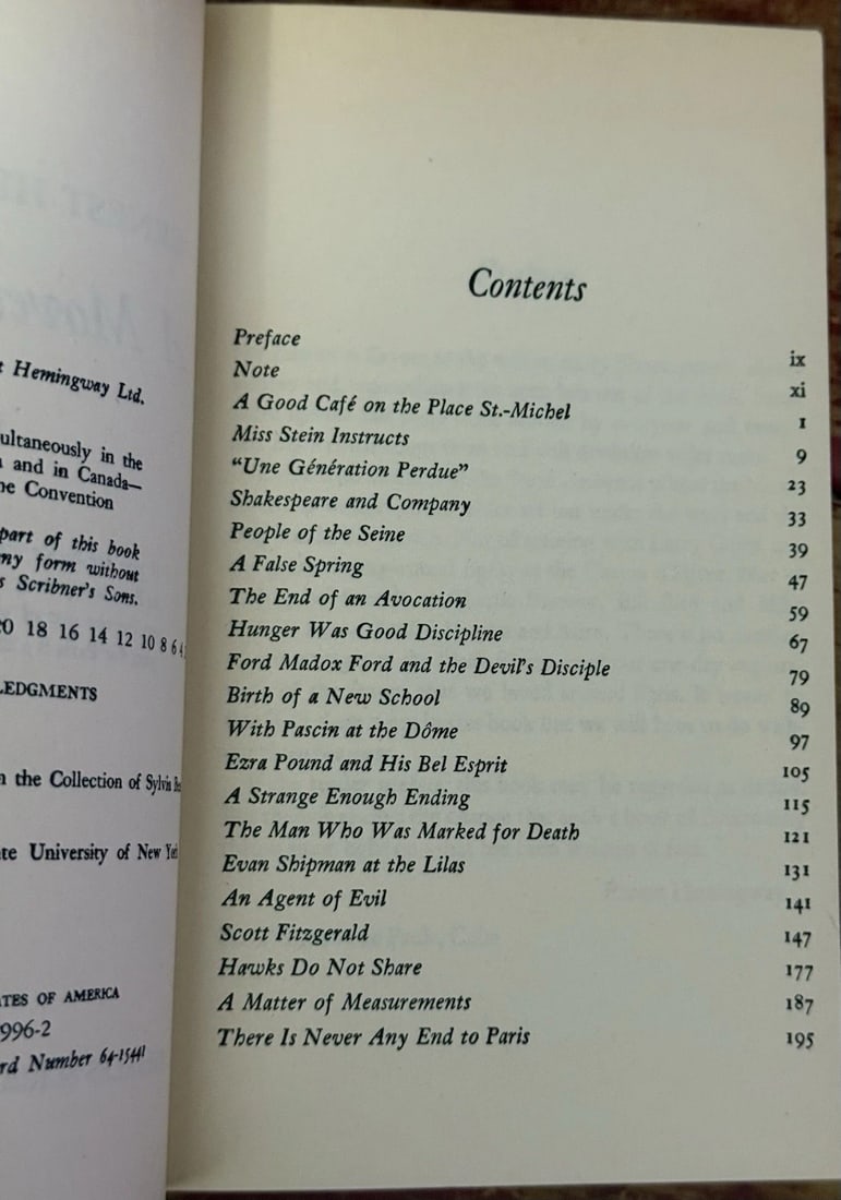 A Moveable Feast Scribner’s Paperback 1964 New Condition Unread 1st Thus - 7