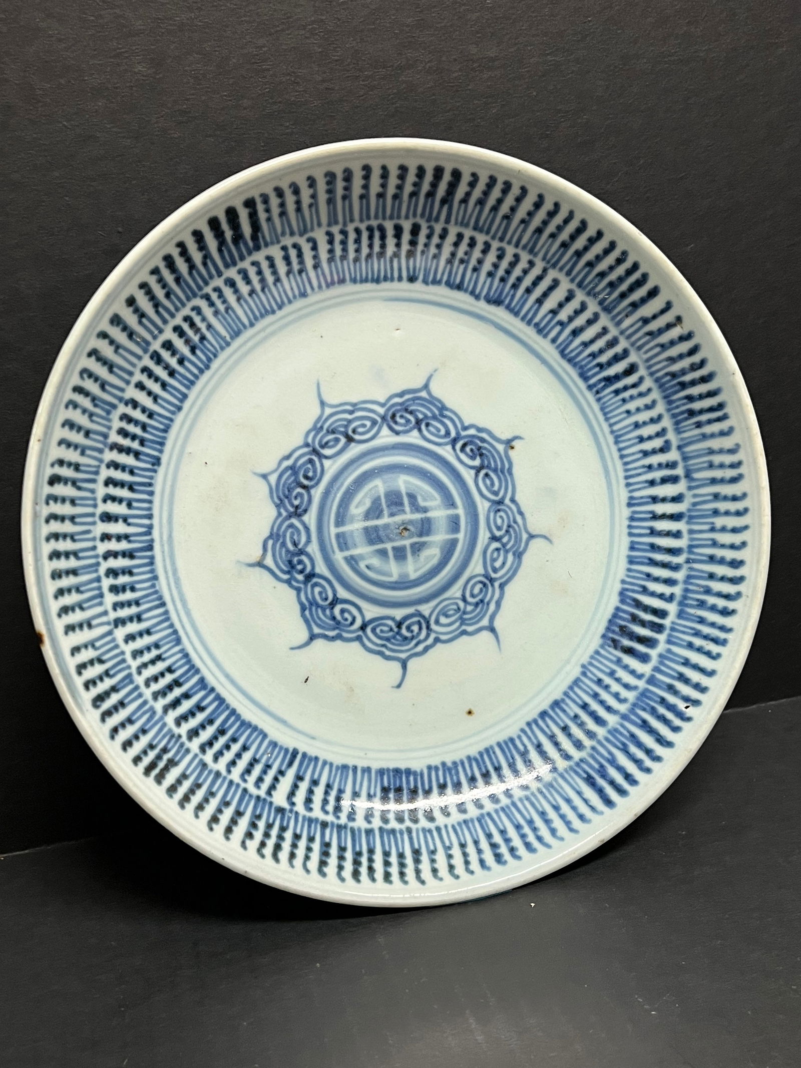 Chinese Art Porcelain Blue and White Plate - 2