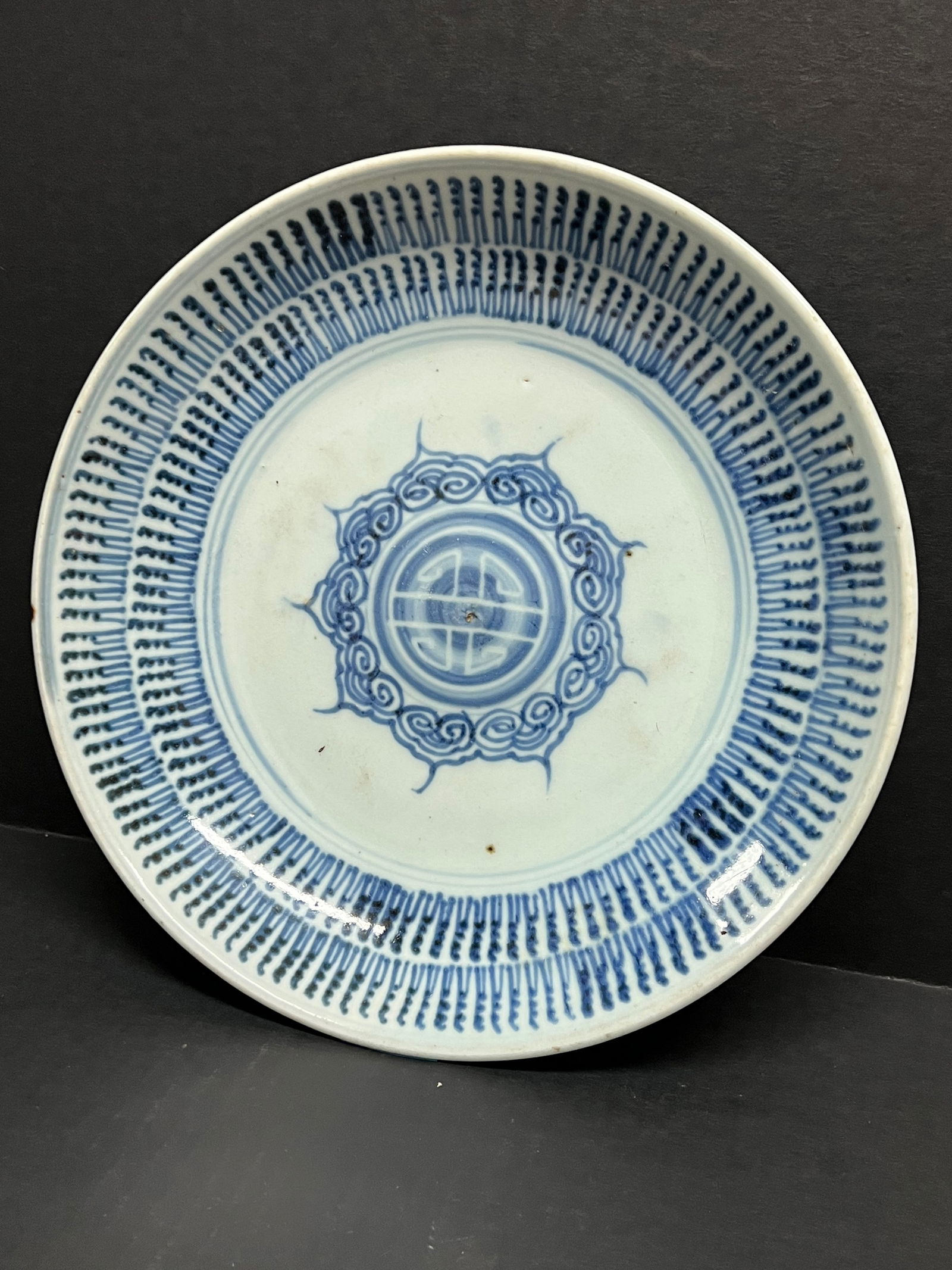 Chinese Art Porcelain Blue and White Plate - 3