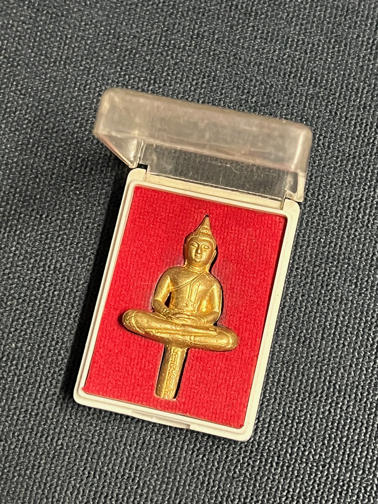 Sputheast Asian Brozne Buddha Amulet with Case - 2