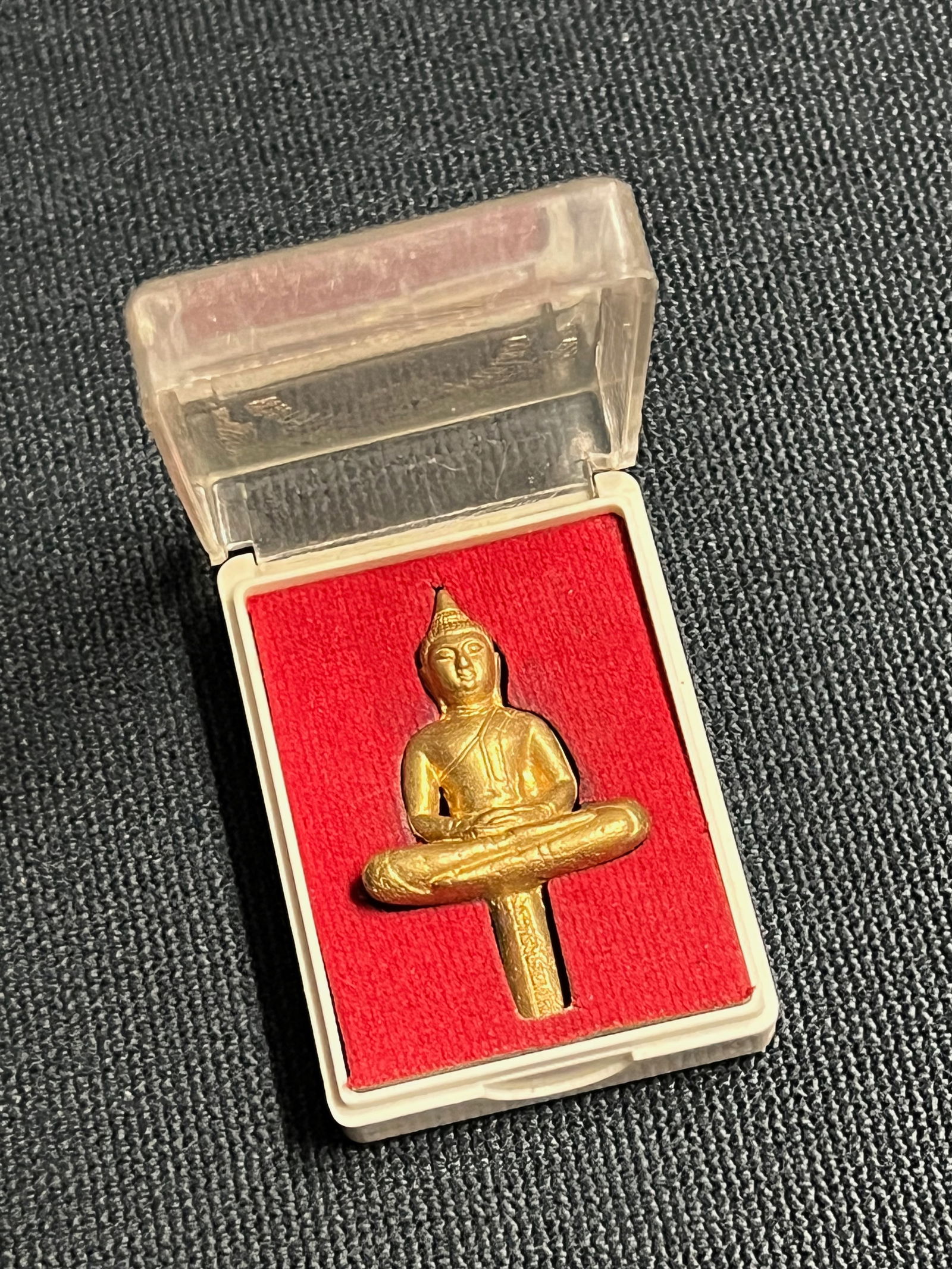 Sputheast Asian Brozne Buddha Amulet with Case - 3