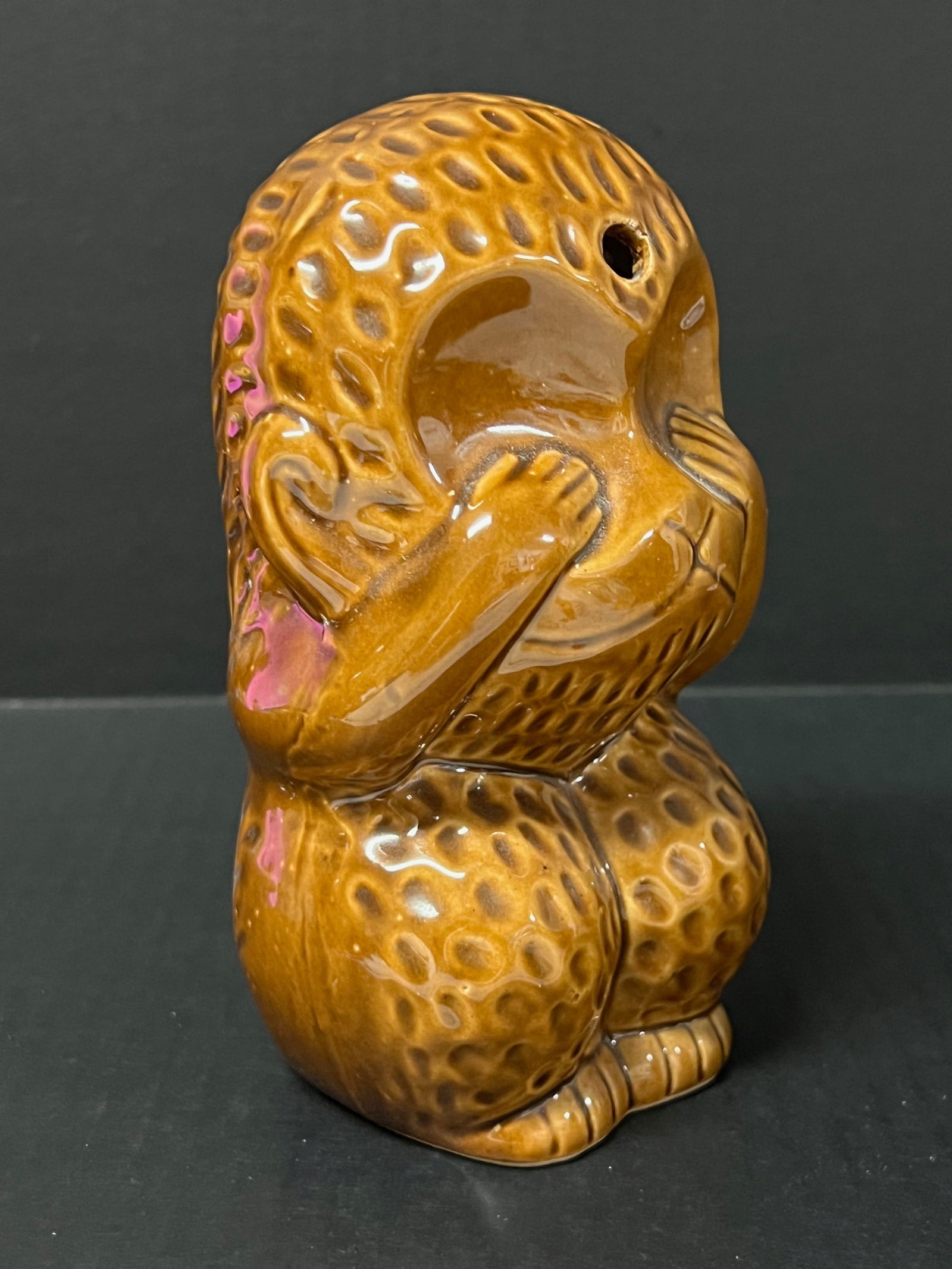 Ceramic Monkey See No Evil Statue - 2
