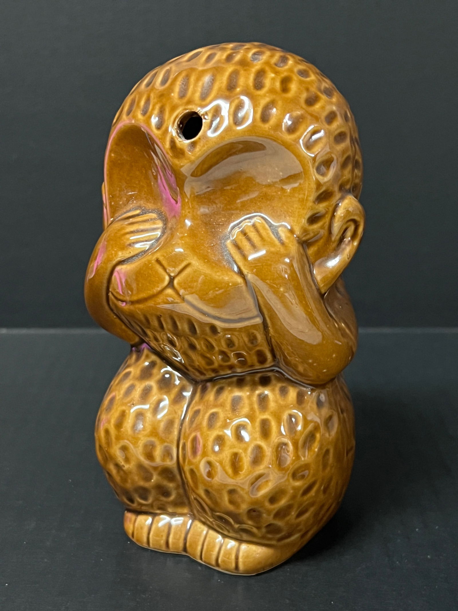 Ceramic Monkey See No Evil Statue - 4