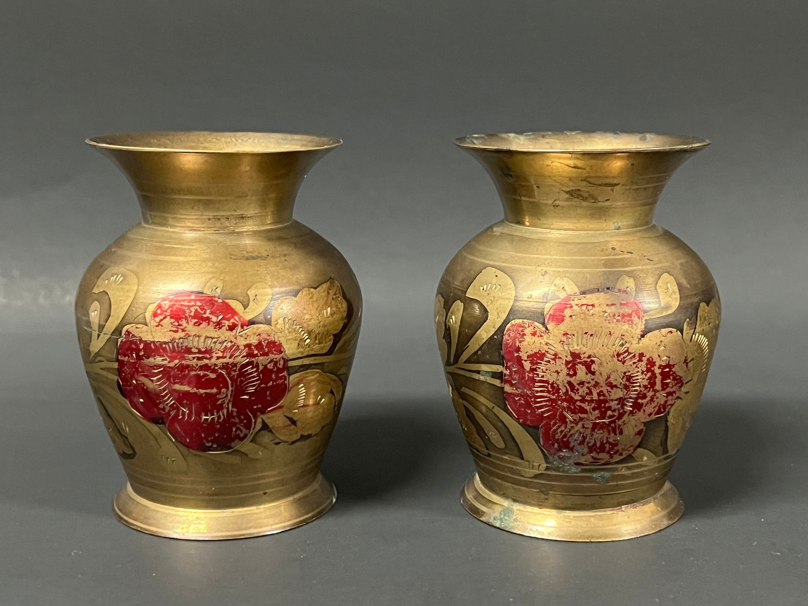 Pair of Vintage Islamic Brass Vase (1 of 6)