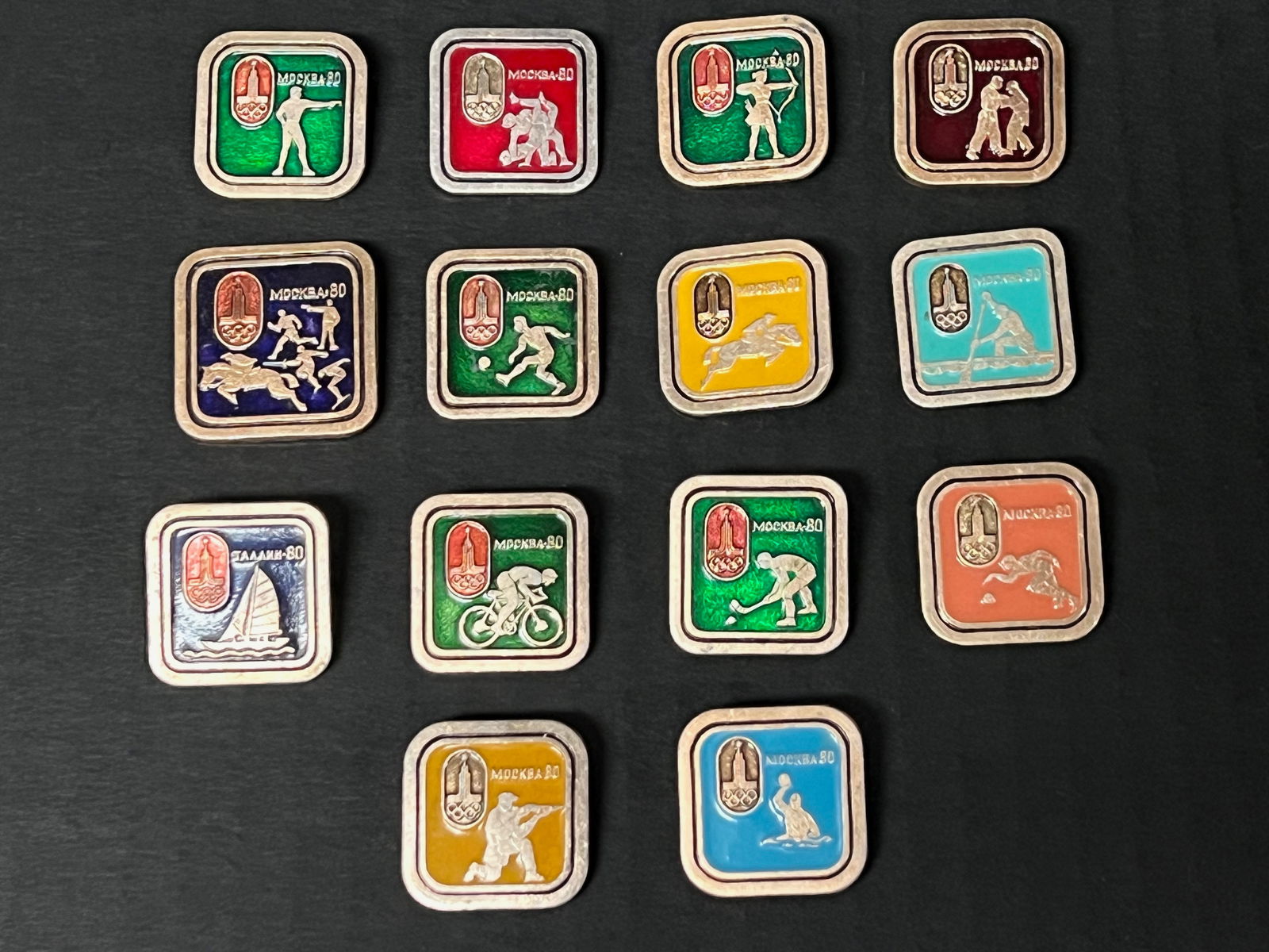 Vintage Assorted Sports Pin 14 Pcs. - 2