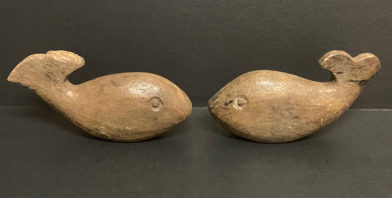 Carved Wood Pair of Whale Sculpture (1 of 6)