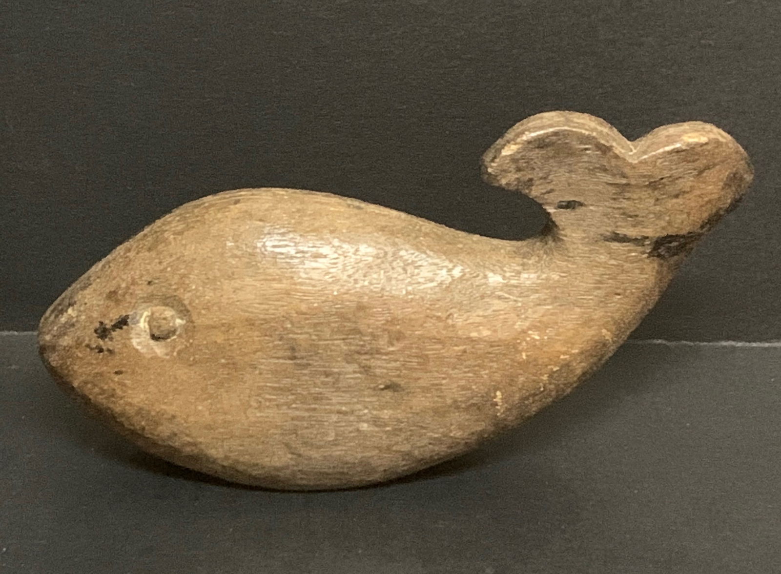 Carved Wood Pair of Whale Sculpture - 2