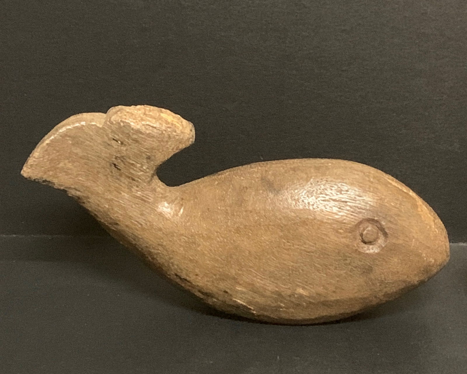 Carved Wood Pair of Whale Sculpture - 3