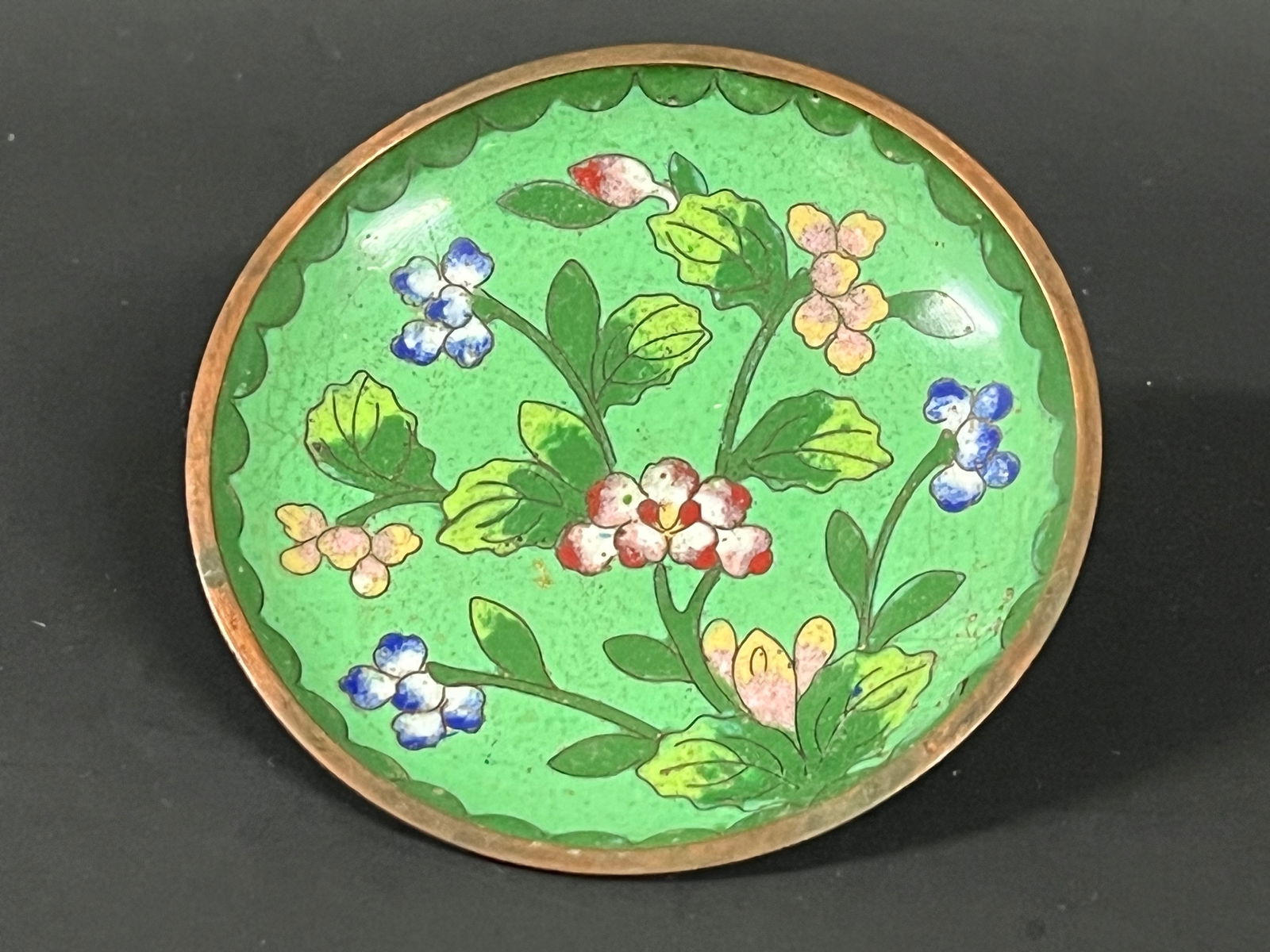Chinese Cloisonne Saucer - 2