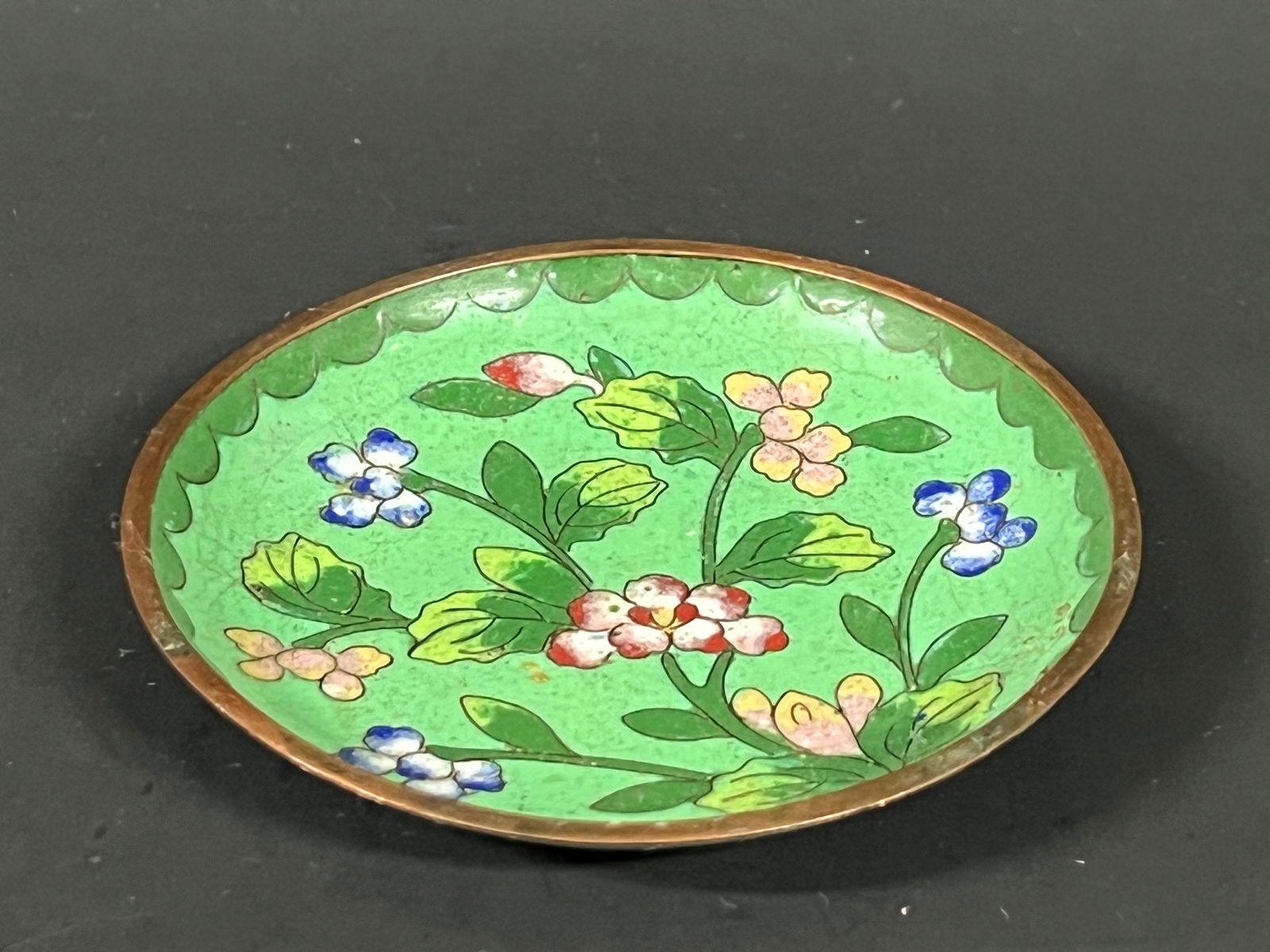 Chinese Cloisonne Saucer - 4