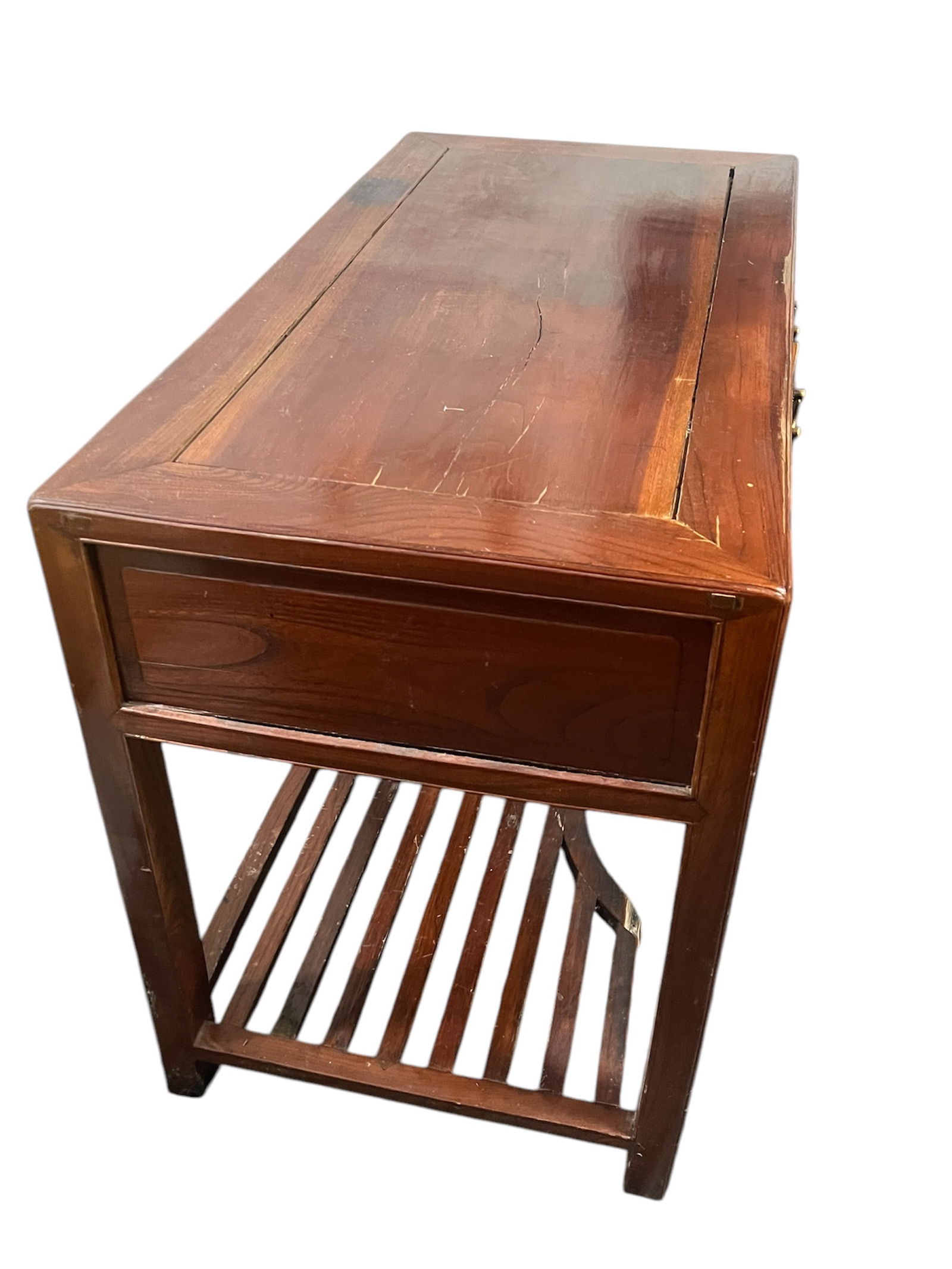 Chinese Carved Wood Desk - 4