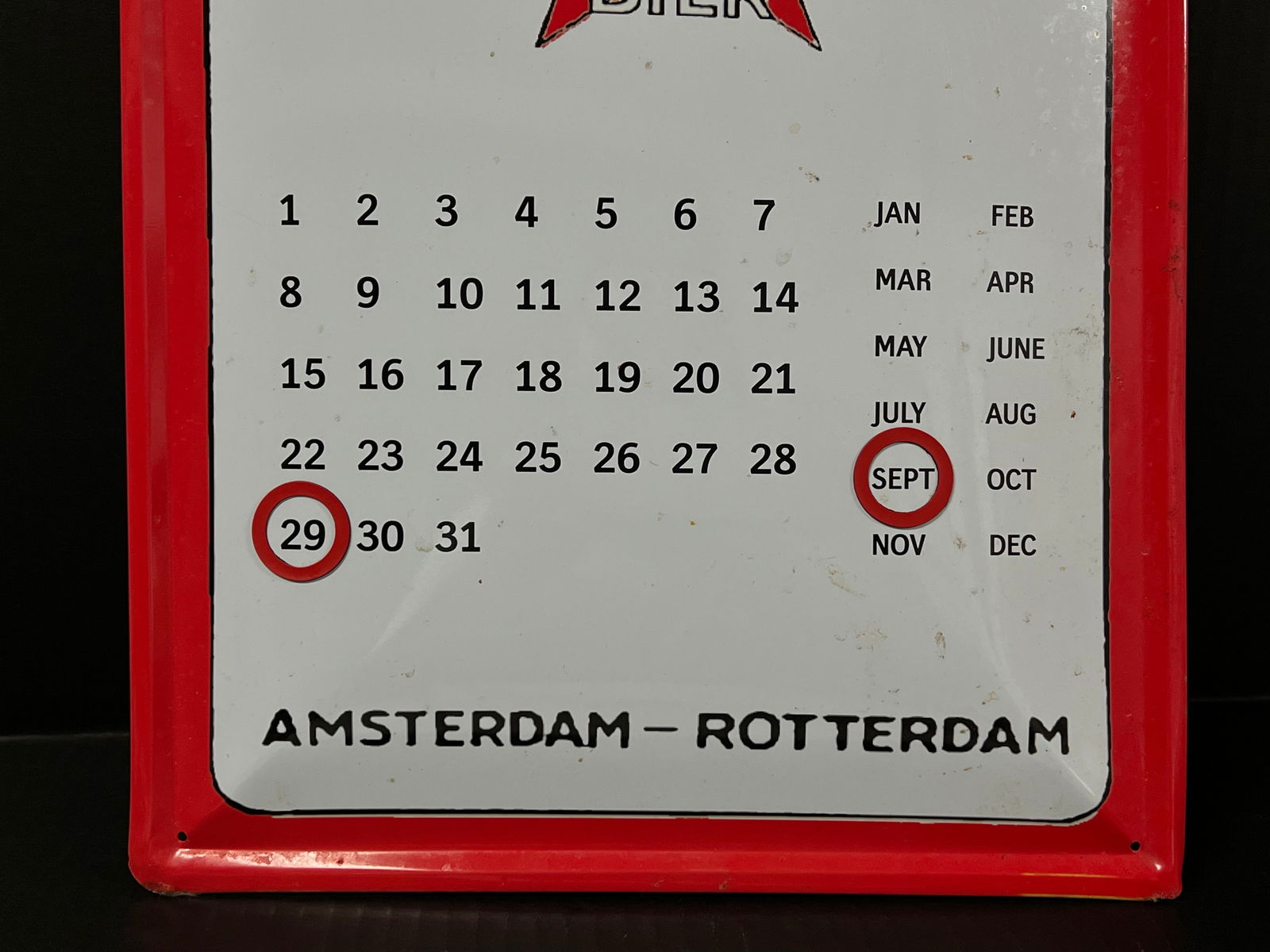 Heineken Wall Calendar Sign Board - 6