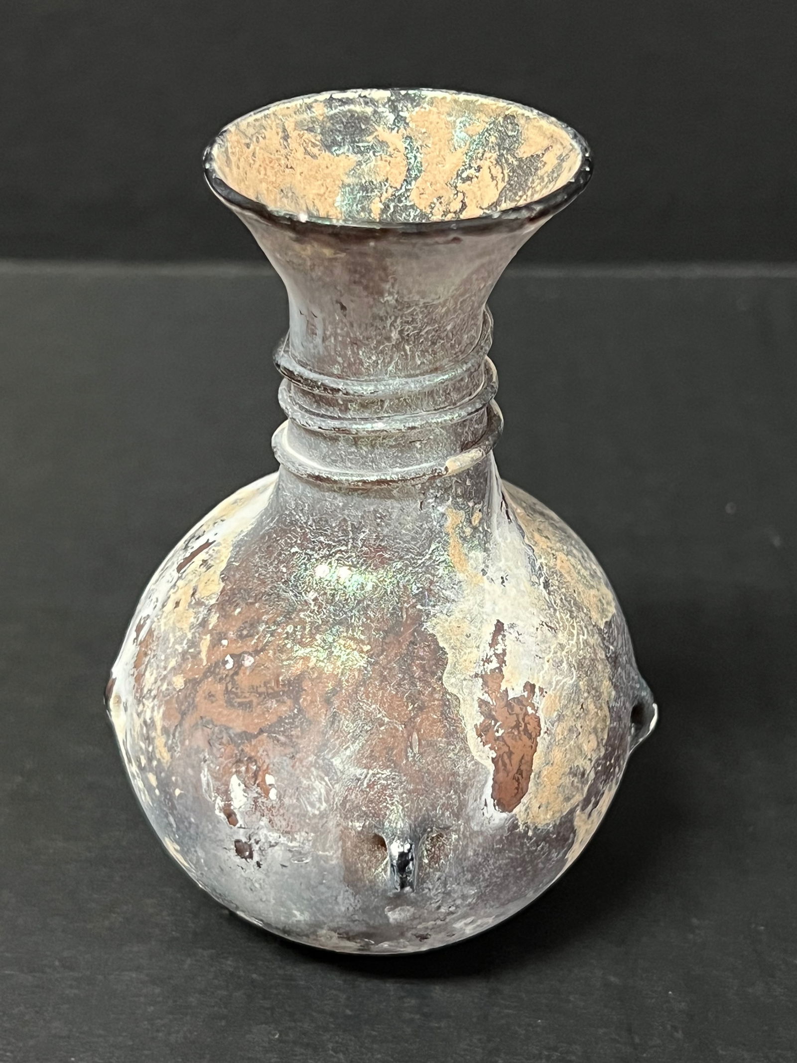 Roman Art Style Glass Bottle - 3