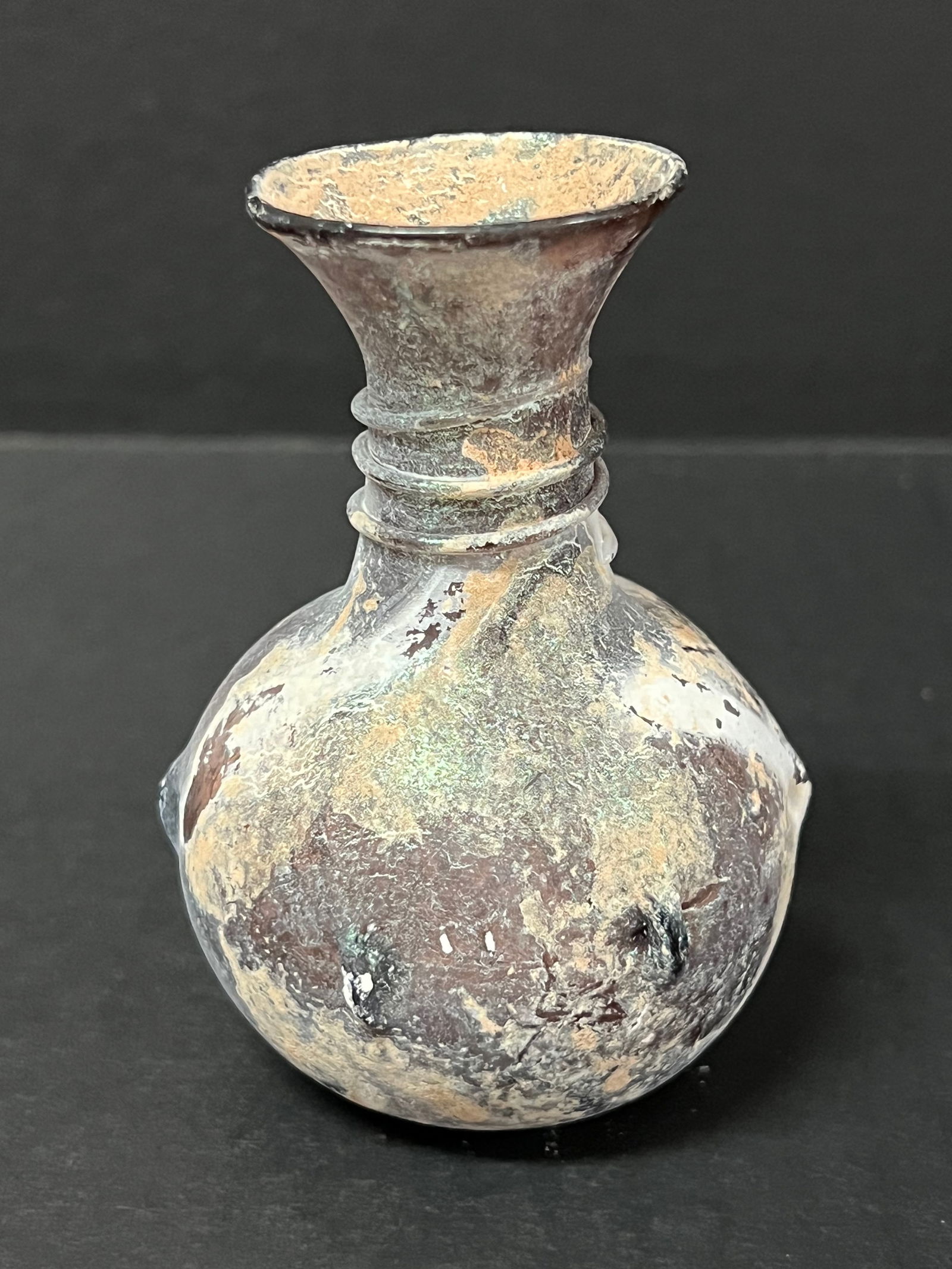 Roman Art Style Glass Bottle - 5