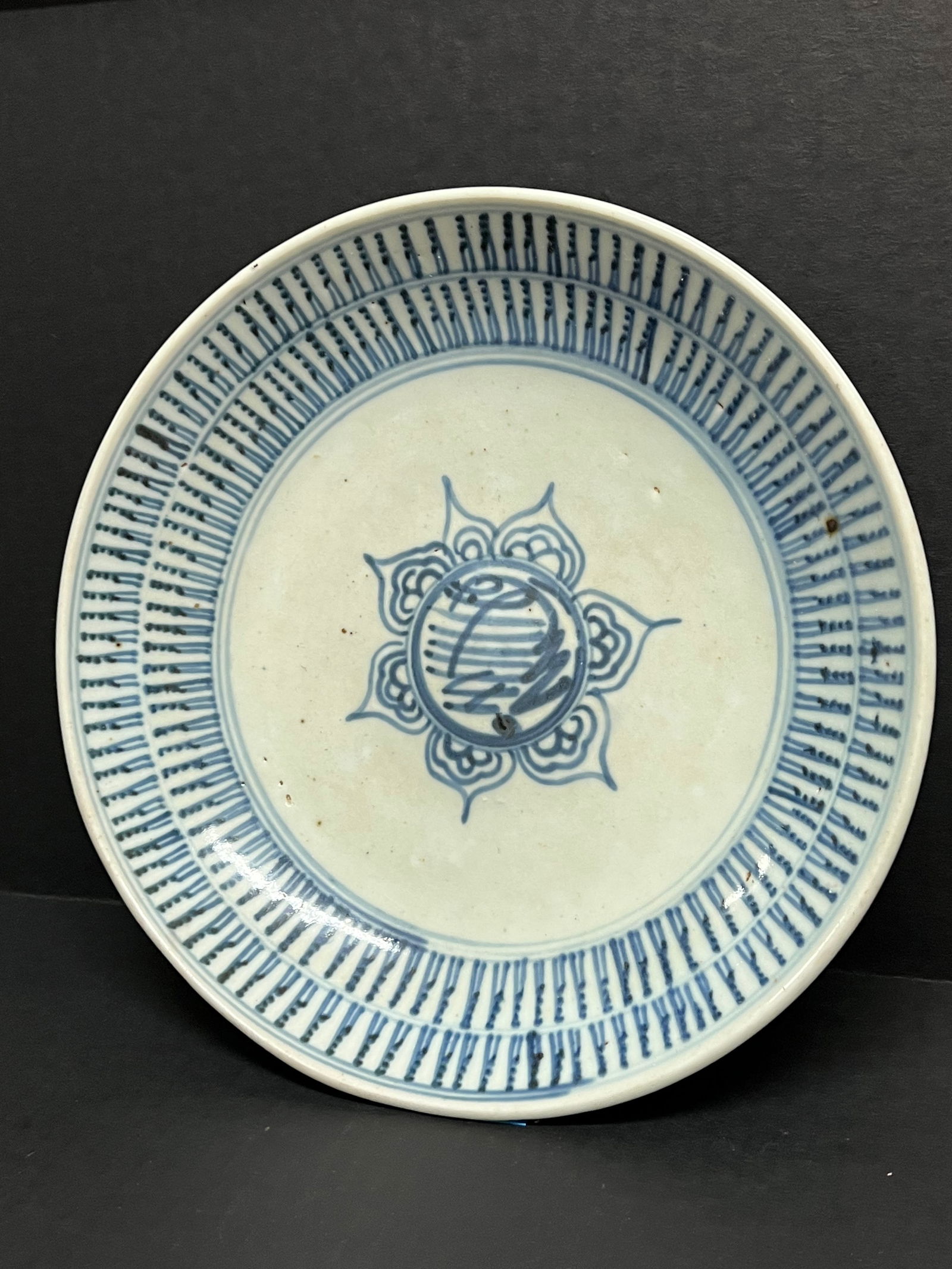 Chinese Art Porcelain Blue and White Plate - 2