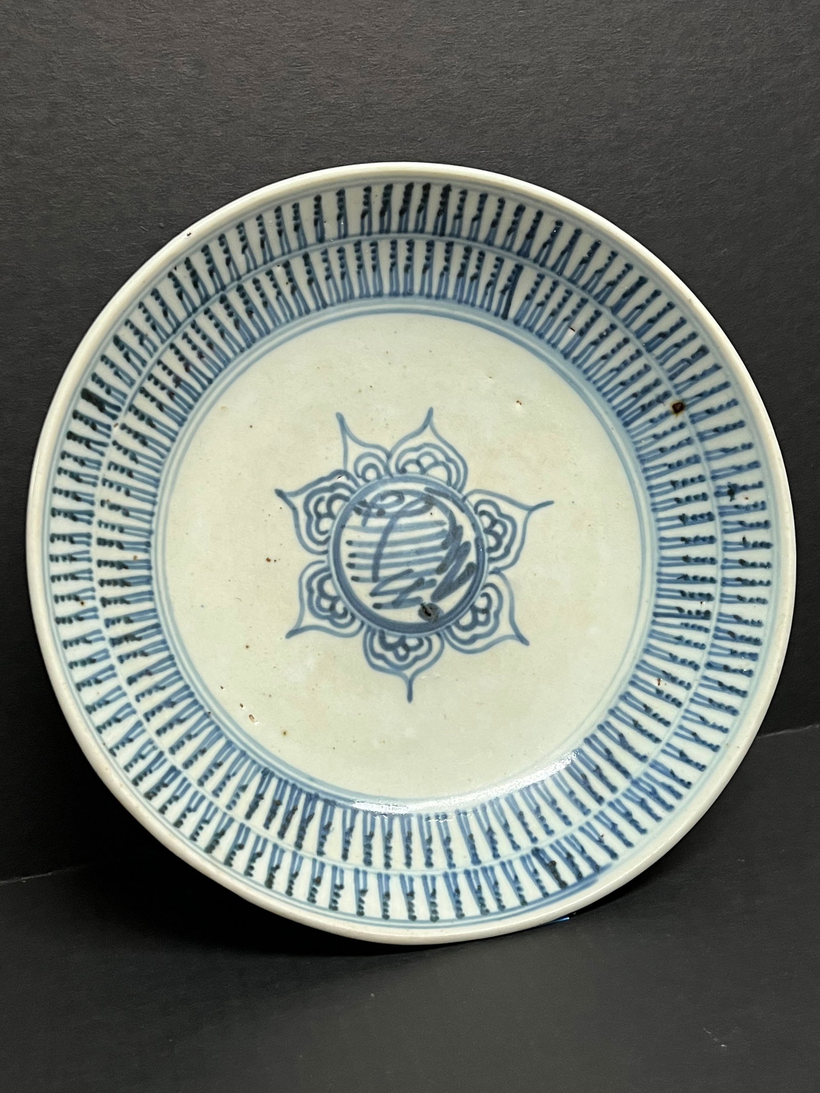 Chinese Art Porcelain Blue and White Plate - 3