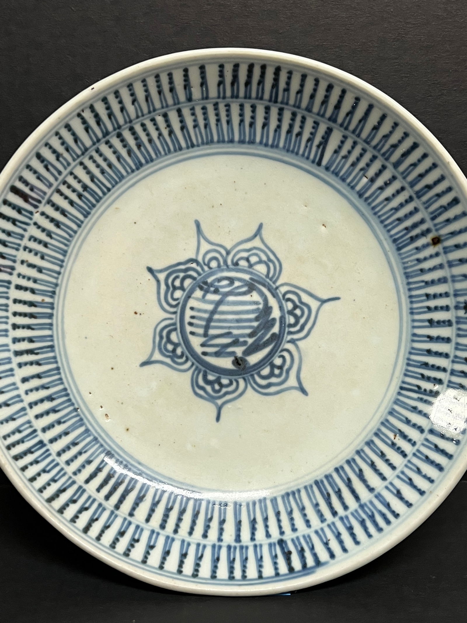 Chinese Art Porcelain Blue and White Plate - 4