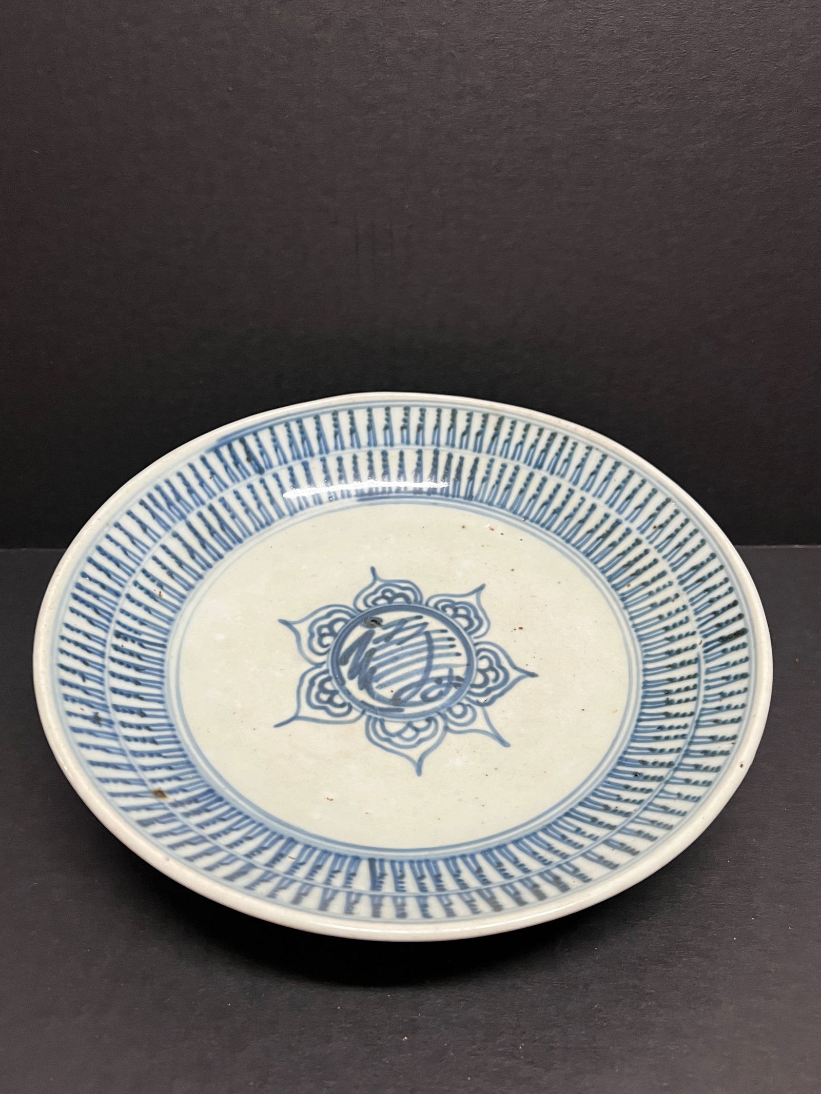 Chinese Art Porcelain Blue and White Plate - 6
